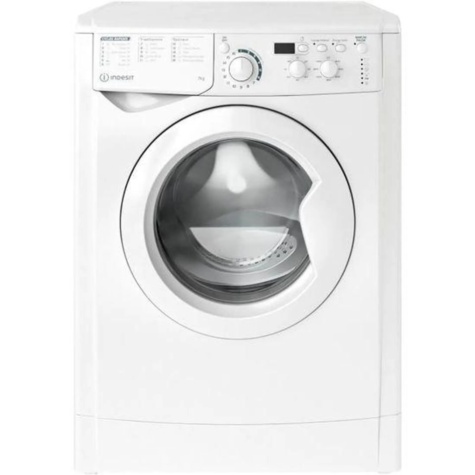 Lave-linge hublot INDESIT EWD71453WFRN MyTime - 7 kg - Induction - L60cm - 1400 trs/min - Blanc