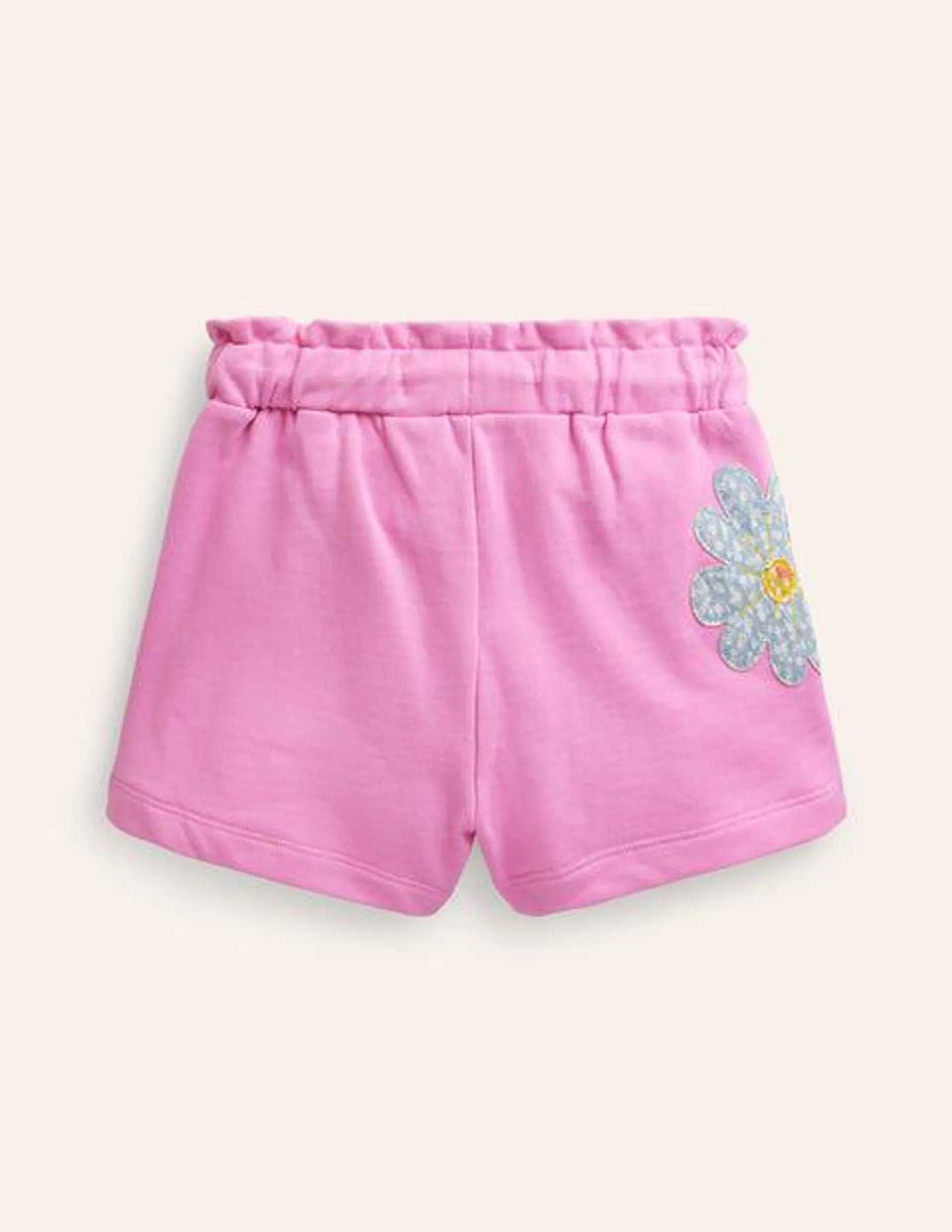 Short en jersey à appliqué