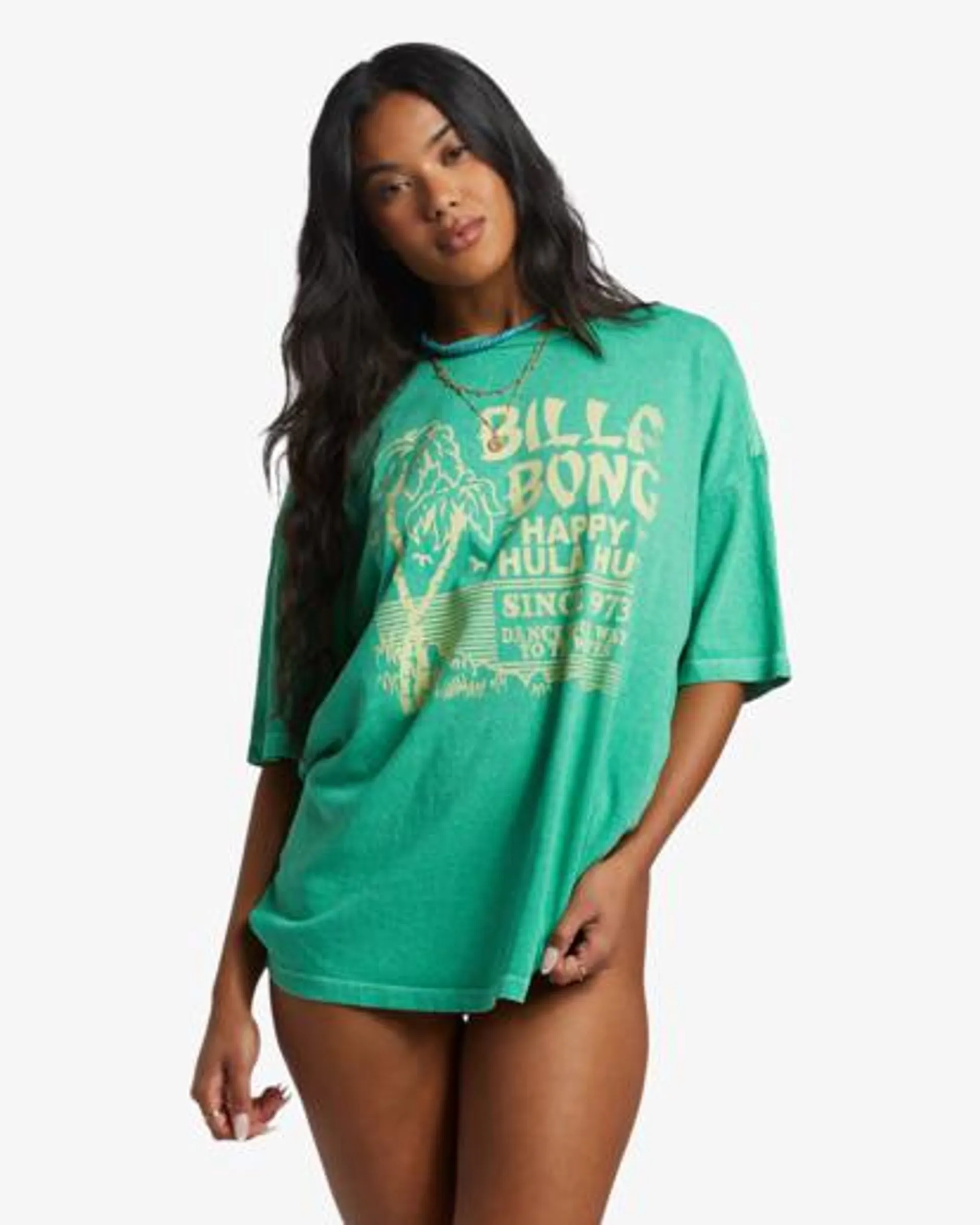 Hula Hut - T-shirt oversize à manches courtes pour Femme