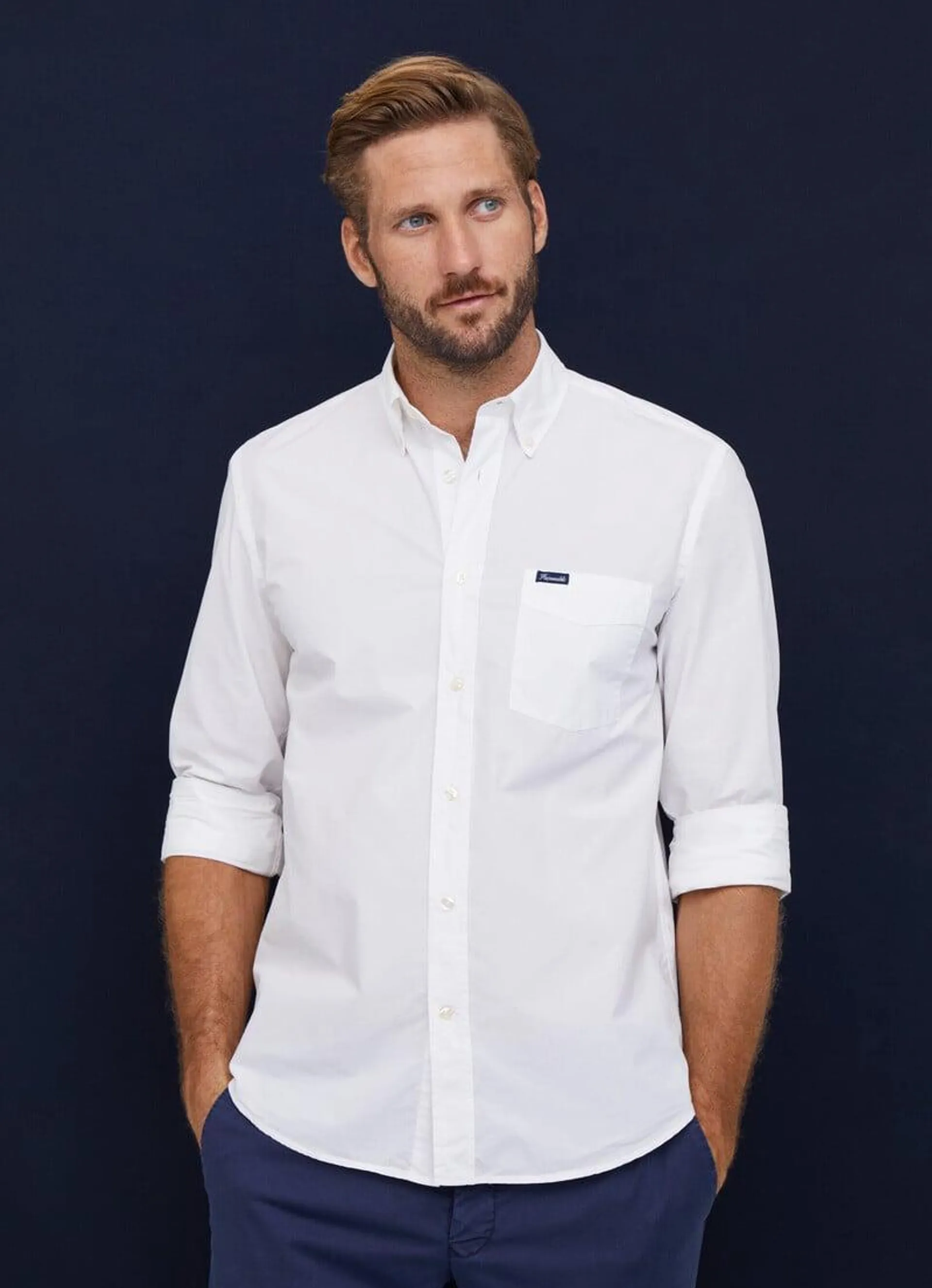 CHEMISE EN POPELINE COUPE REGULAR