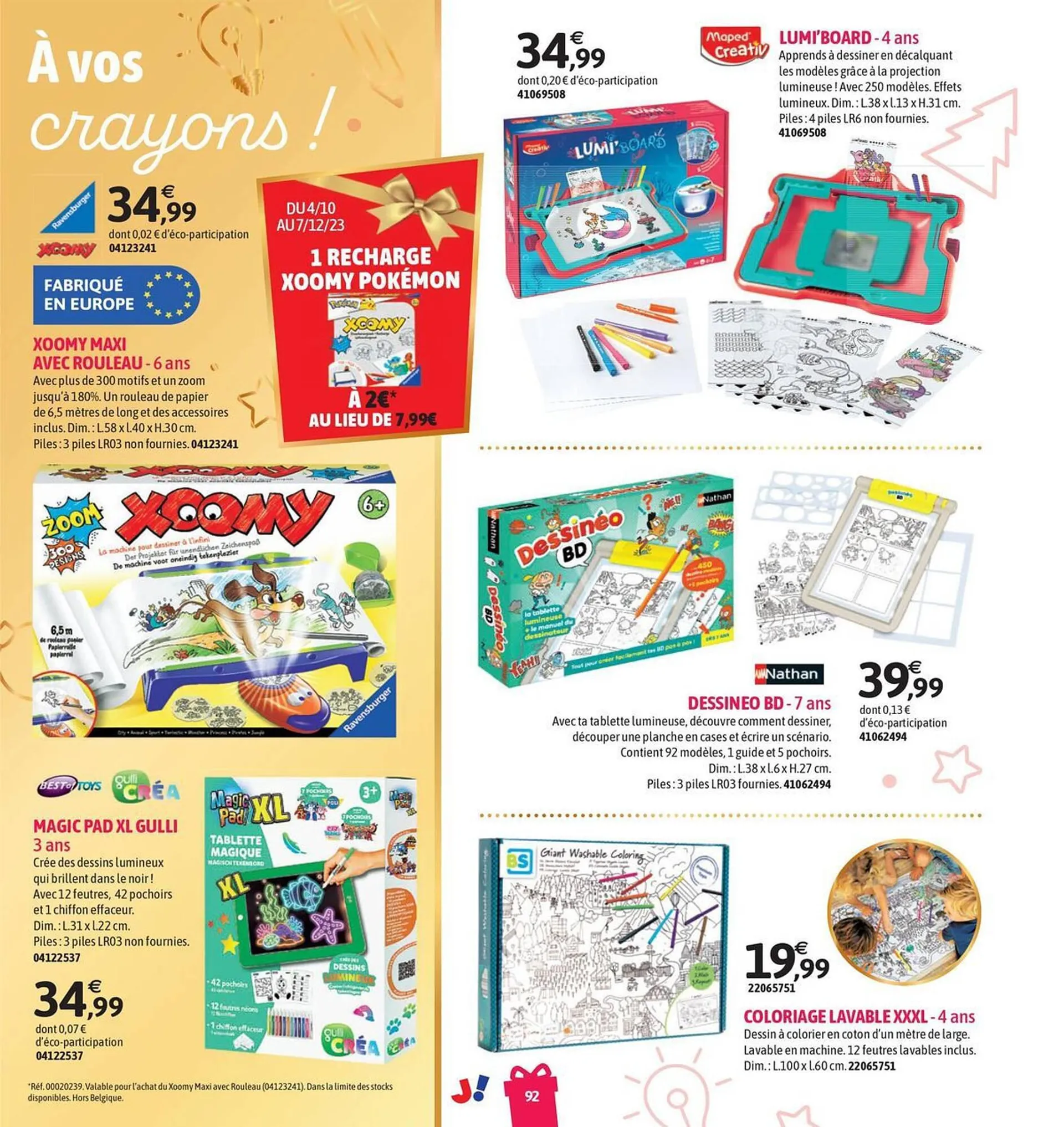 Catalogue JouéClub du 4 octobre au 31 décembre 2023 - Catalogue page 92