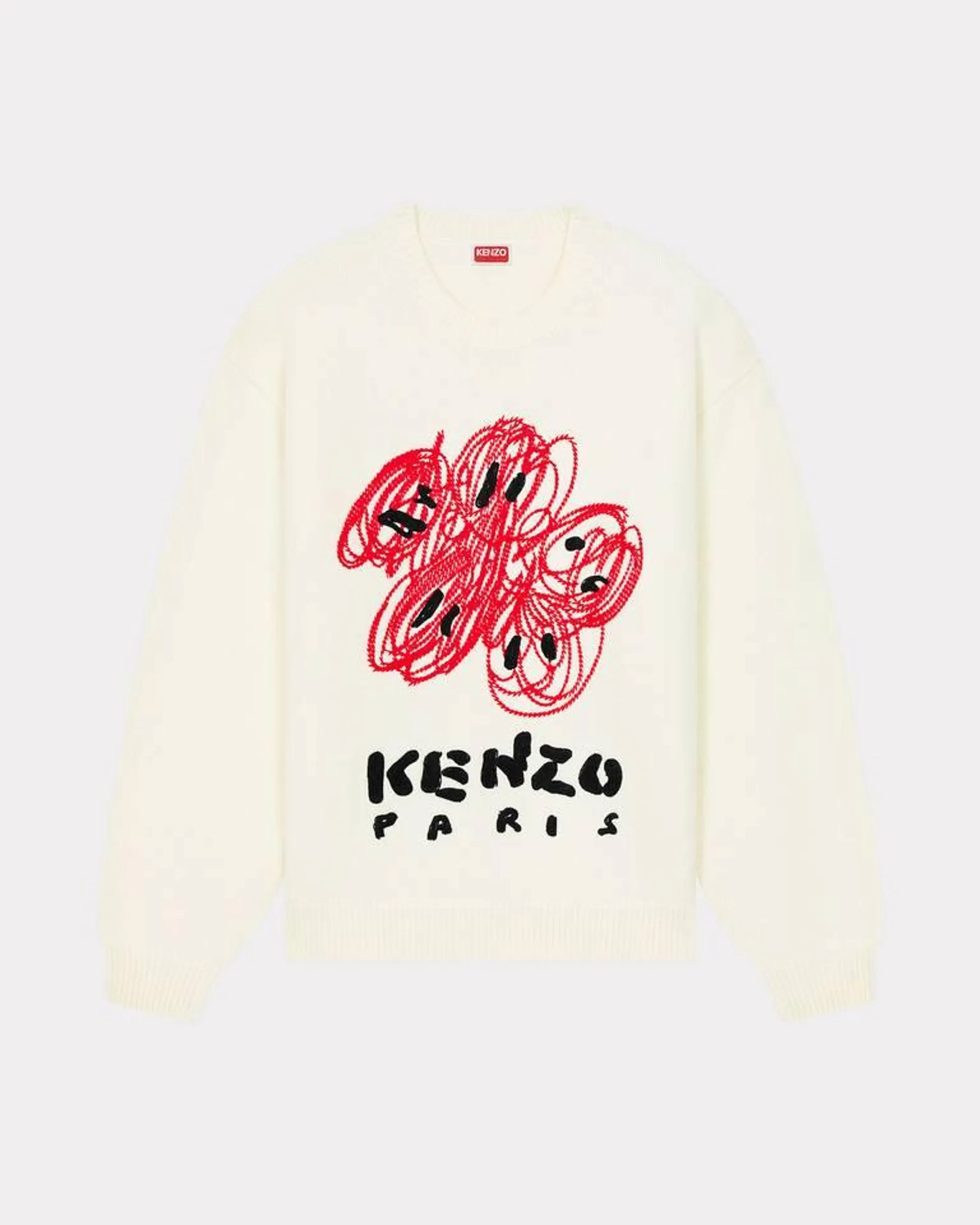 Pull brodé unisexe 'KENZO Drawn Varsity'