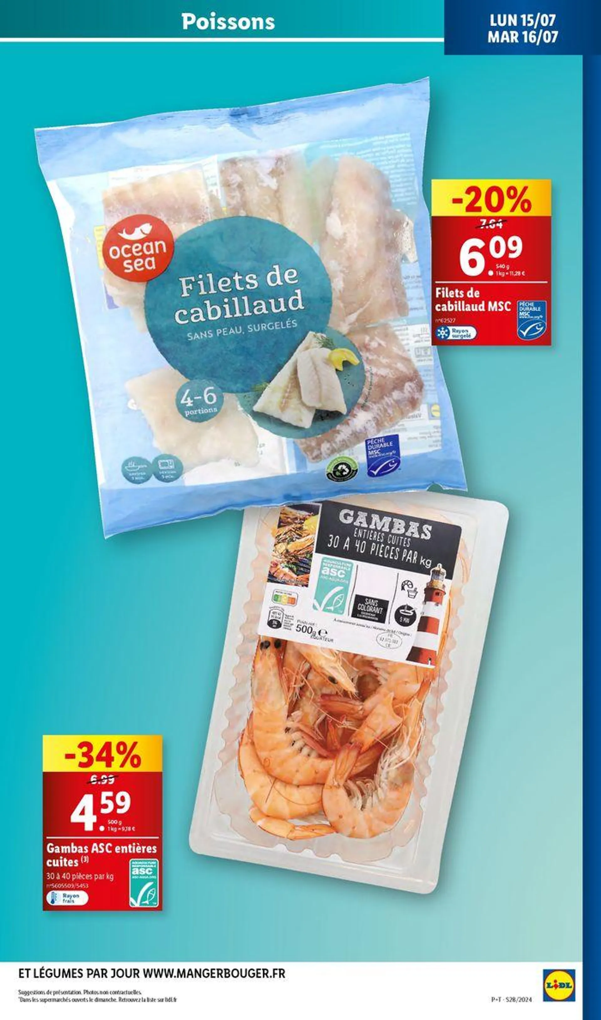 Profiez des petits prix pour des méga économies chez Lidl ! du 10 juillet au 16 juillet 2024 - Catalogue page 41