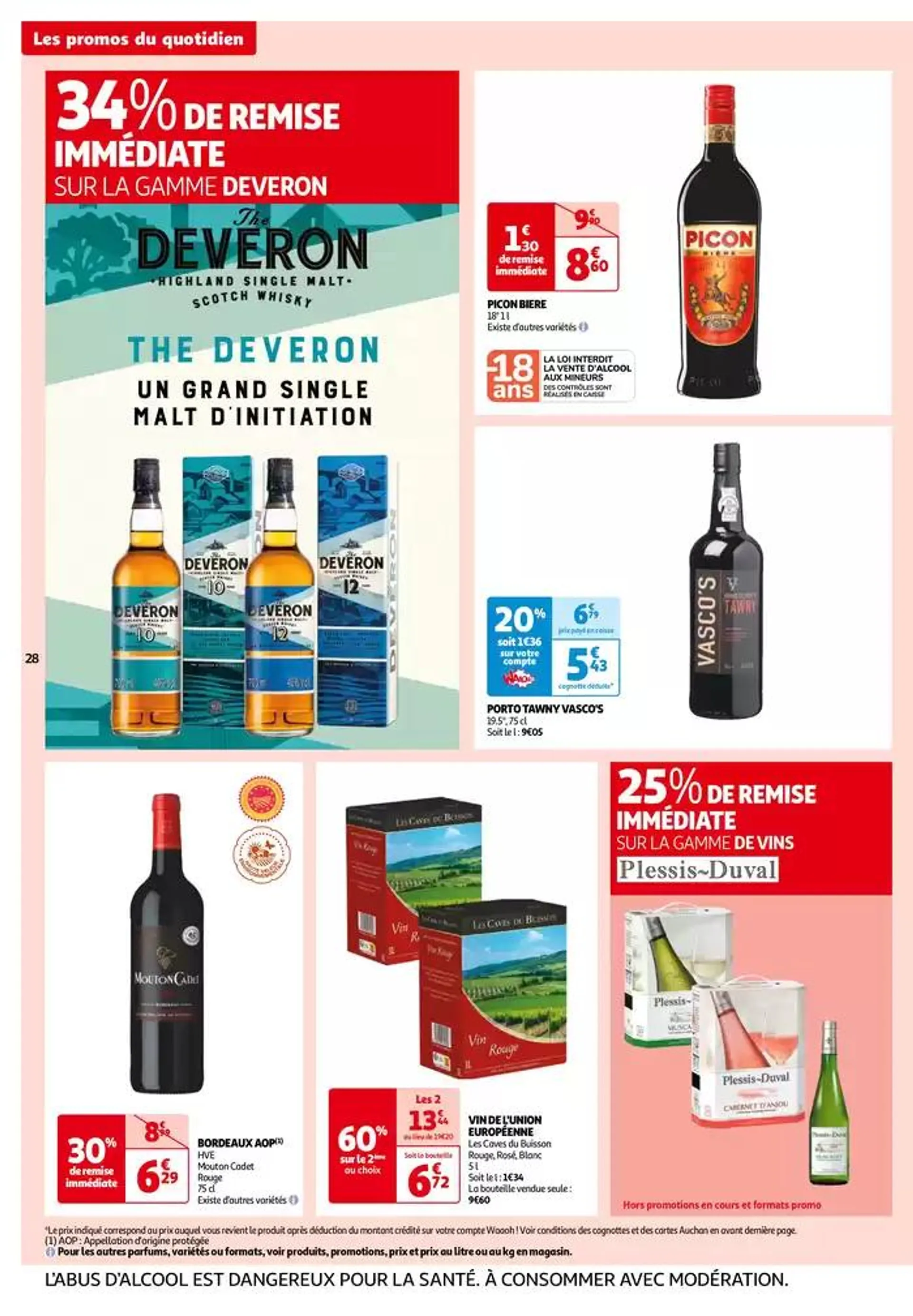 Top depart : 25 jours Auchan  du 29 octobre au 4 novembre 2024 - Catalogue page 28