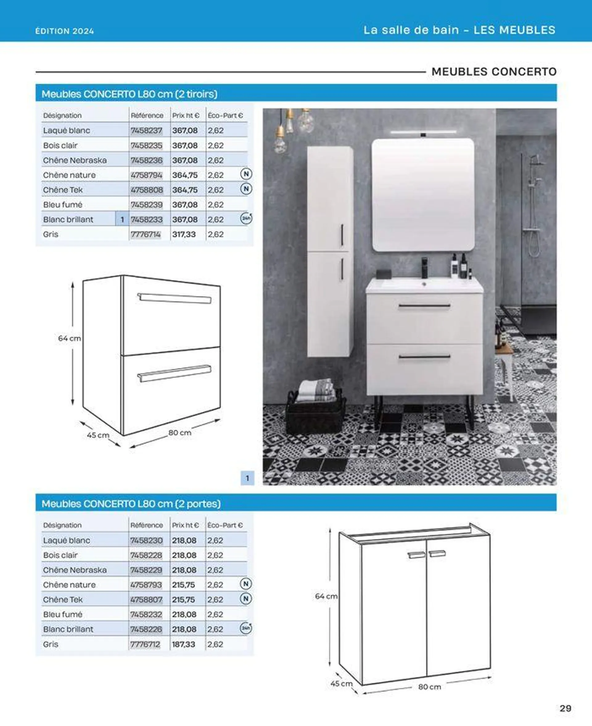 La salle de bain en toute sérénité du 2 juillet au 31 décembre 2024 - Catalogue page 29