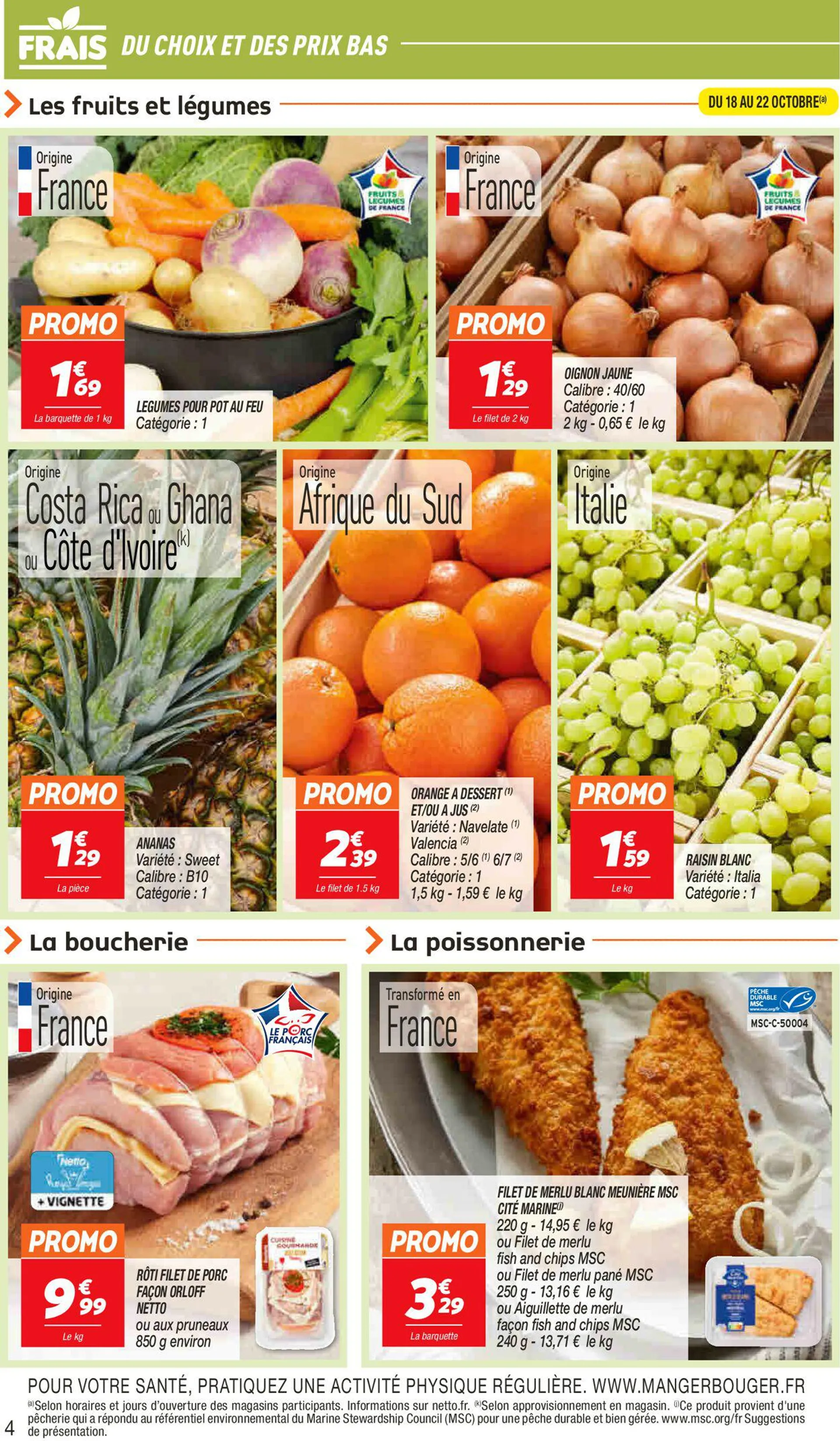 Netto Catalogue actuel du 18 octobre au 24 octobre 2023 - Catalogue page 4