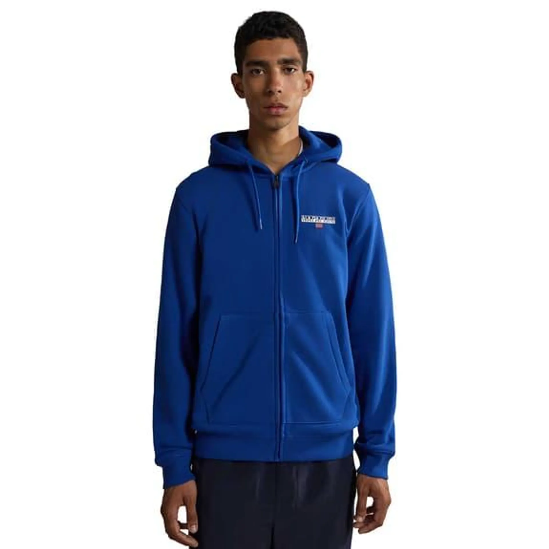 Sweatshirt à capuche Napapijri Ice Full Zip bleu