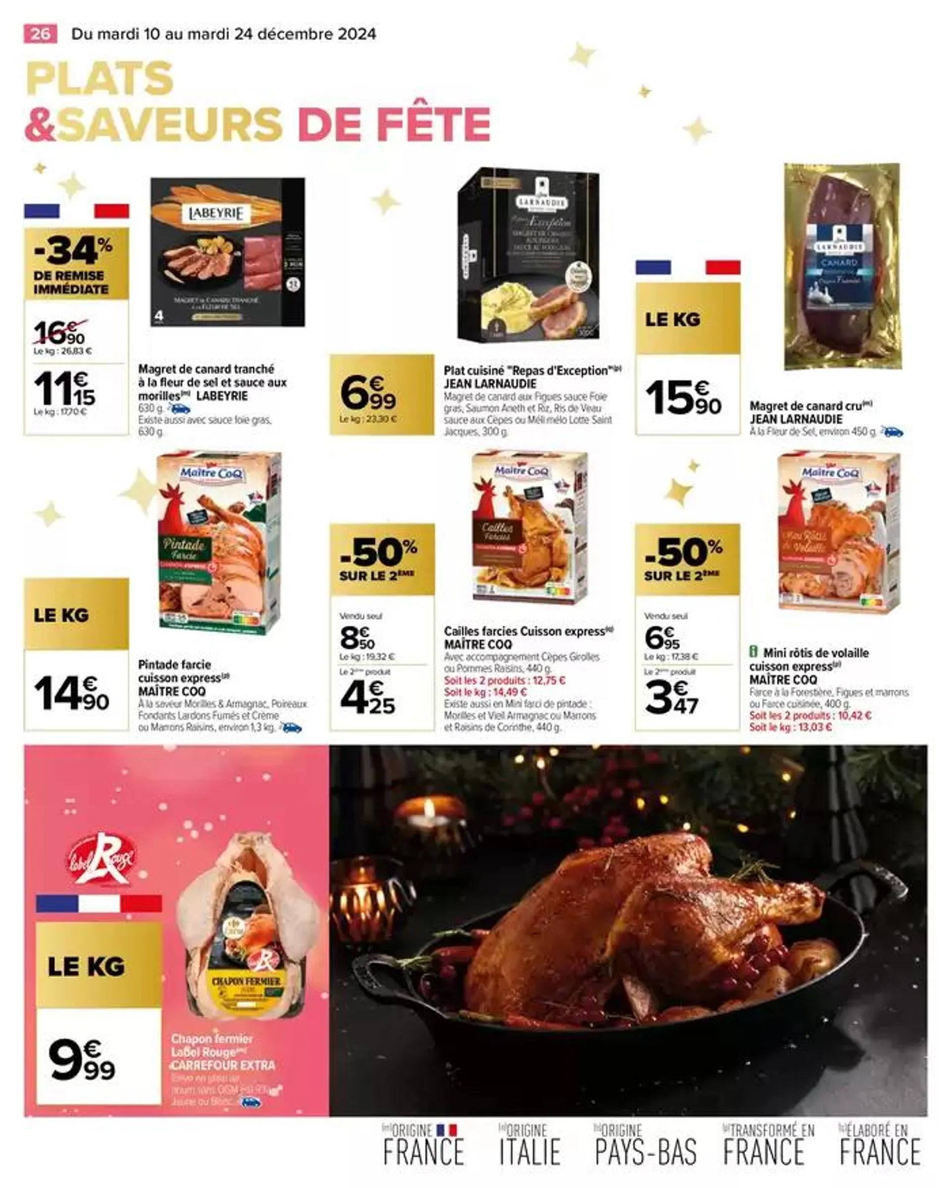 JOYEUX NOËL & MEILLEURS PRIX - 30% D'ÉCONOMIES du 10 décembre au 24 décembre 2024 - Catalogue page 32