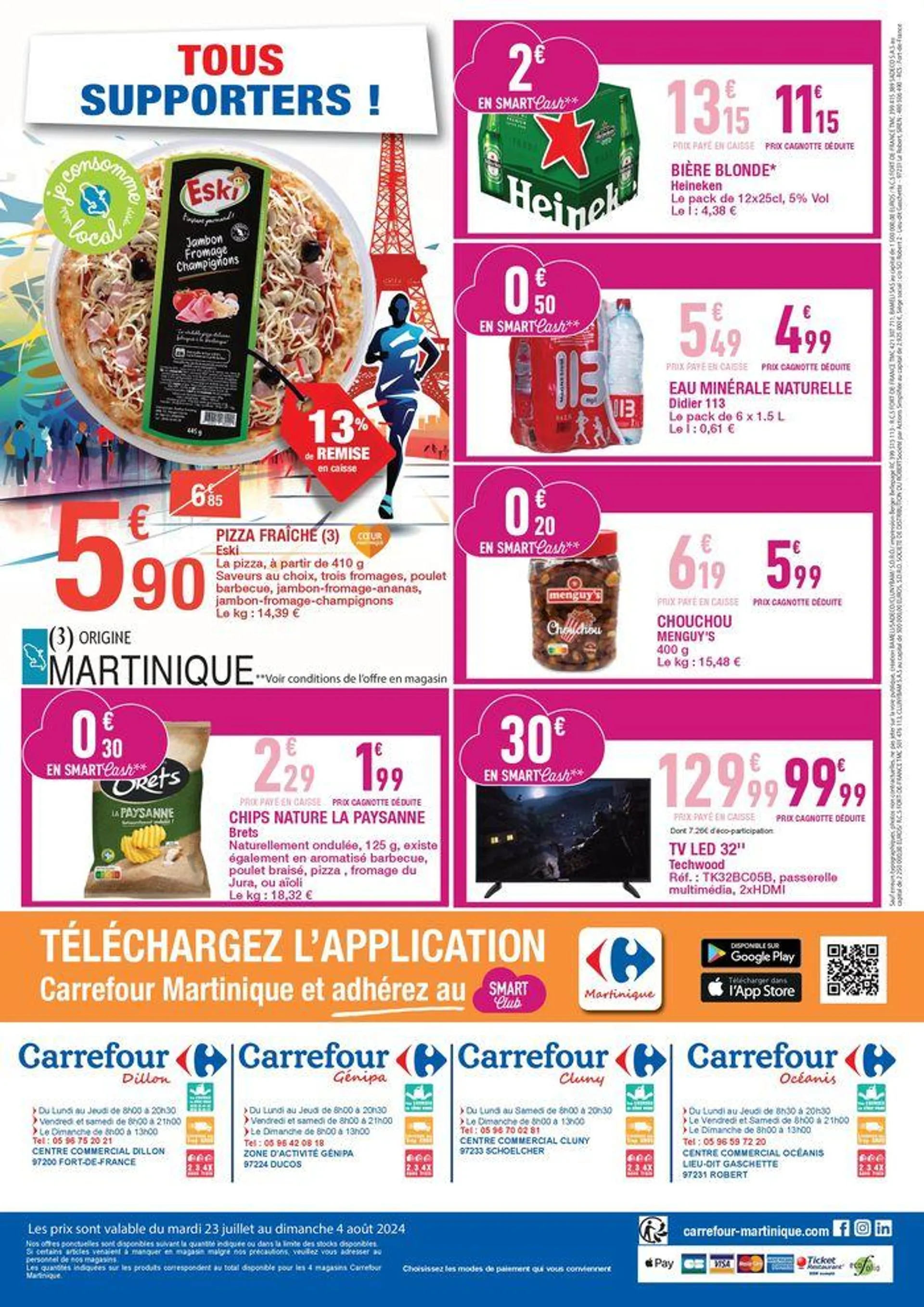 Carrefour SURGELES & FETE DE LA MER - Les JO de Paris du 23 juillet au 4 août 2024 - Catalogue page 24