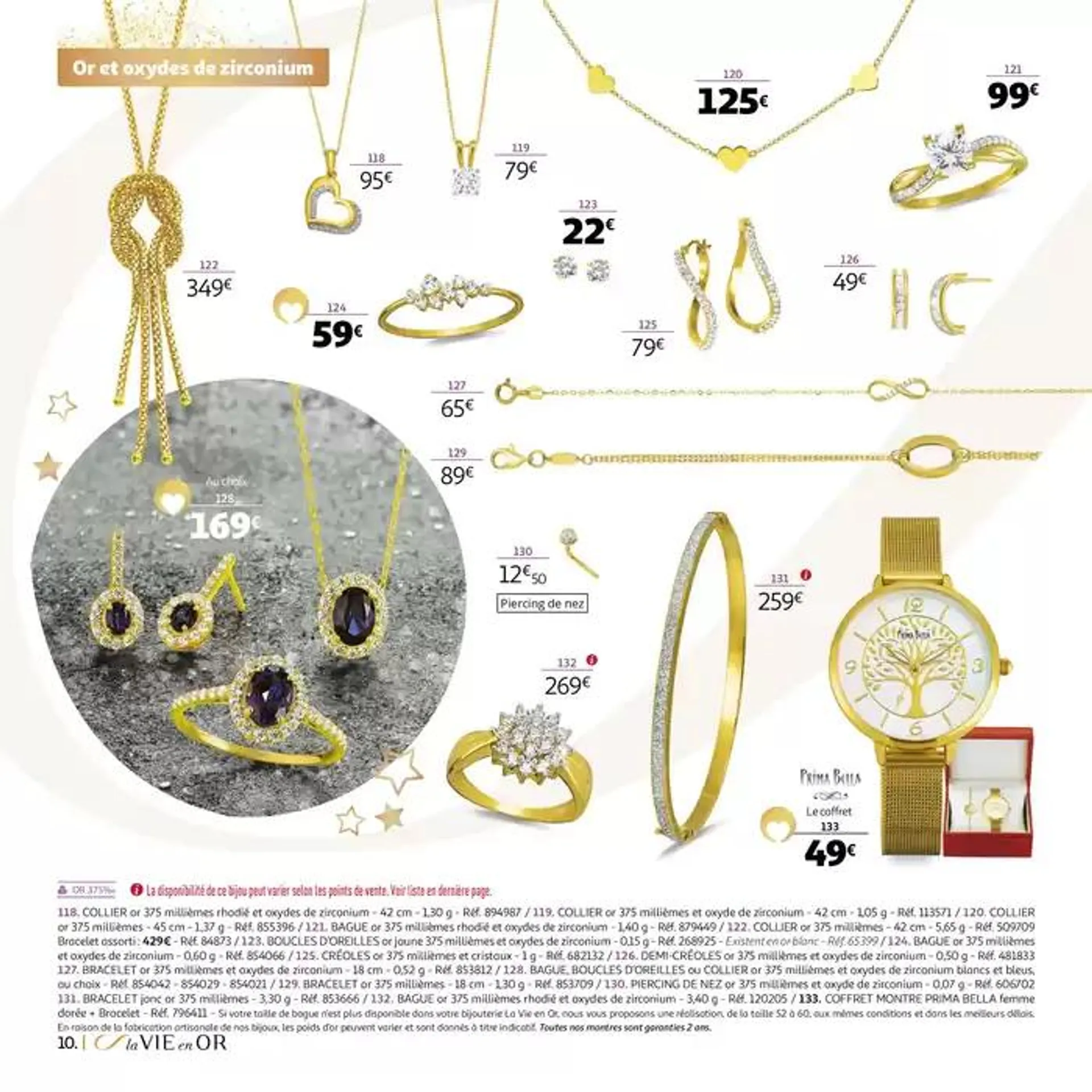 La VIE en OR : collection cadeaux bijoux du 22 octobre au 31 décembre 2024 - Catalogue page 10