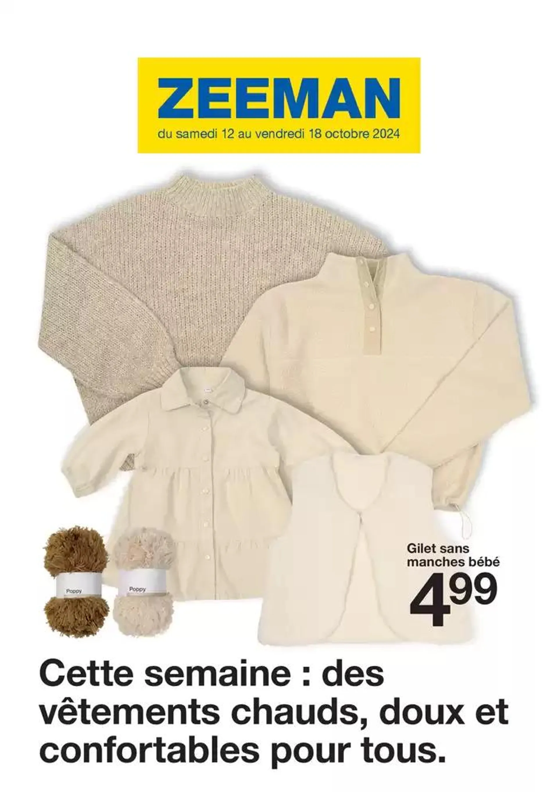 Cette semaine : des vêtements chauds, doux et confortables pour tous. - 1