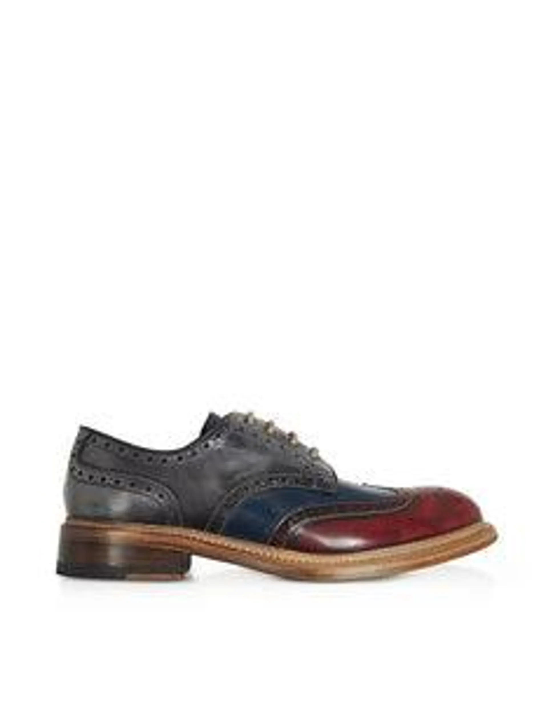 MultiColor Wingtip Derby Shoes