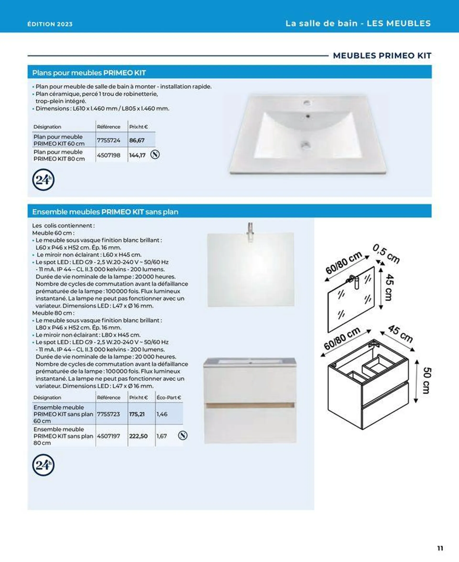 La salle de bain en toute sérénité du 17 janvier au 31 août 2024 - Catalogue page 11