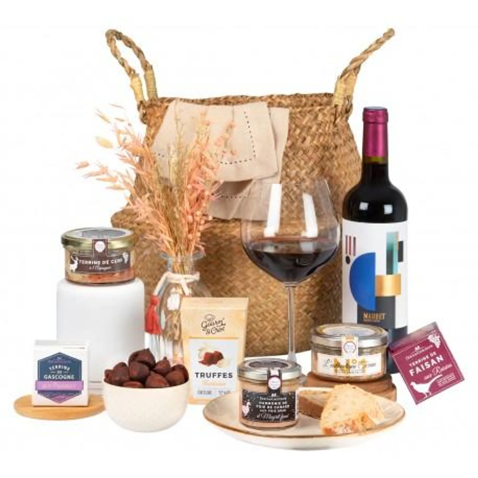 Coffret gourmand "Les charmes de la vie champêtre" - Collection été - idéal pour vos apéritifs