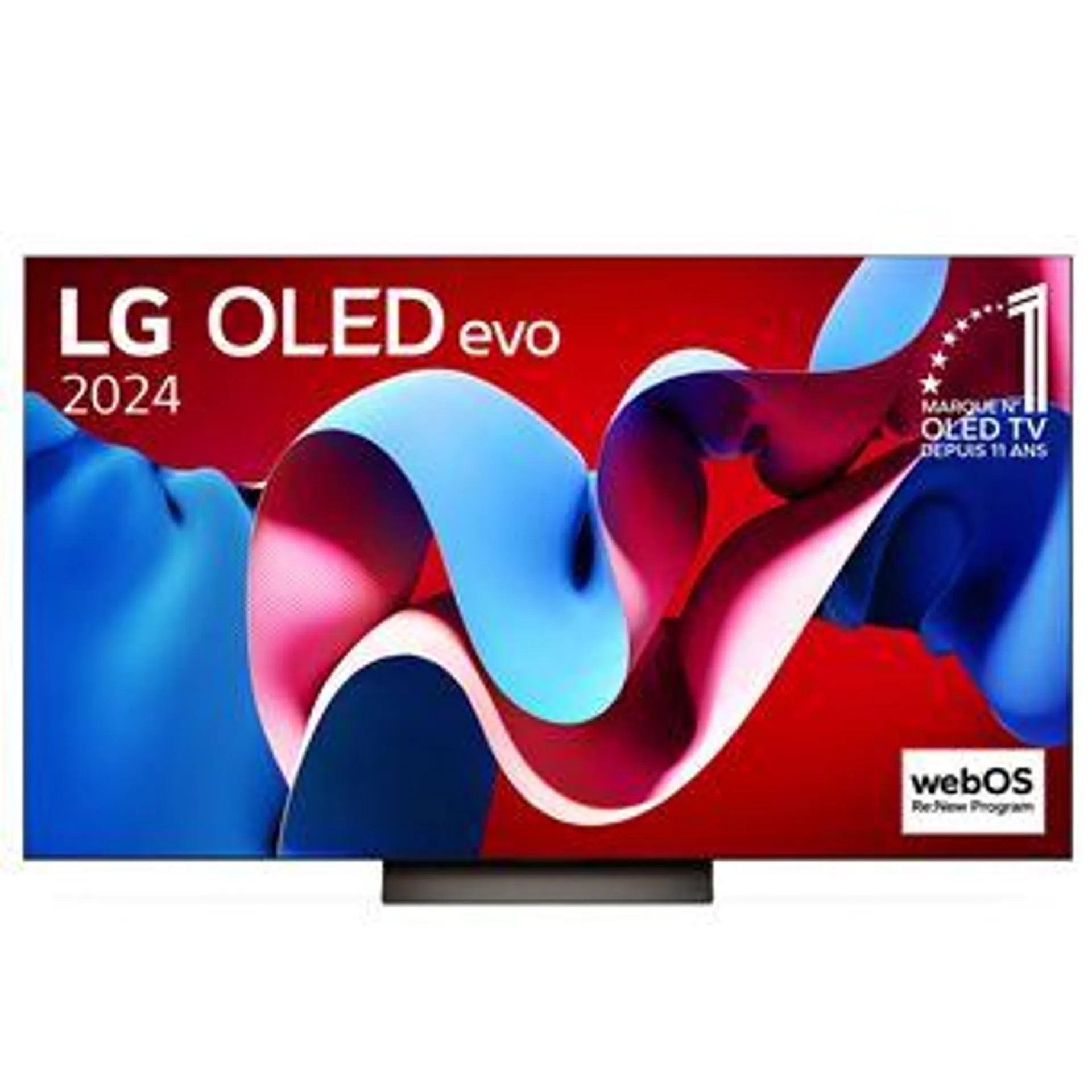 TV OLED Evo LG OLED65C4 164 cm 4K UHD Smart TV 2024 Noir et Brun