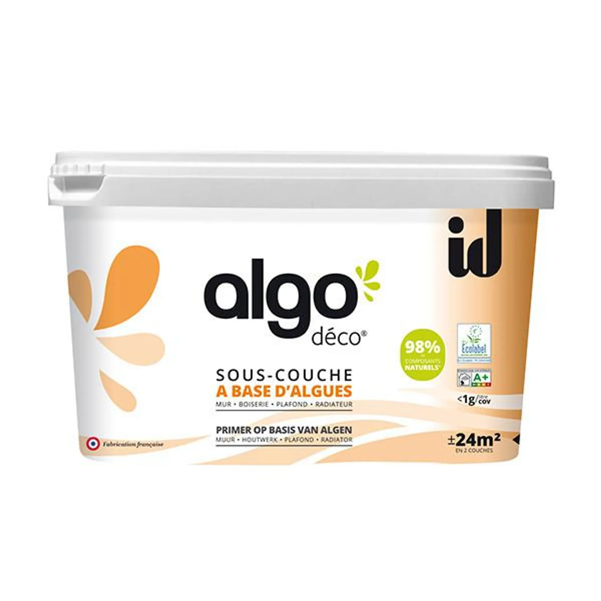 Peinture Algo sous-couche écologique blanc mat 2 L