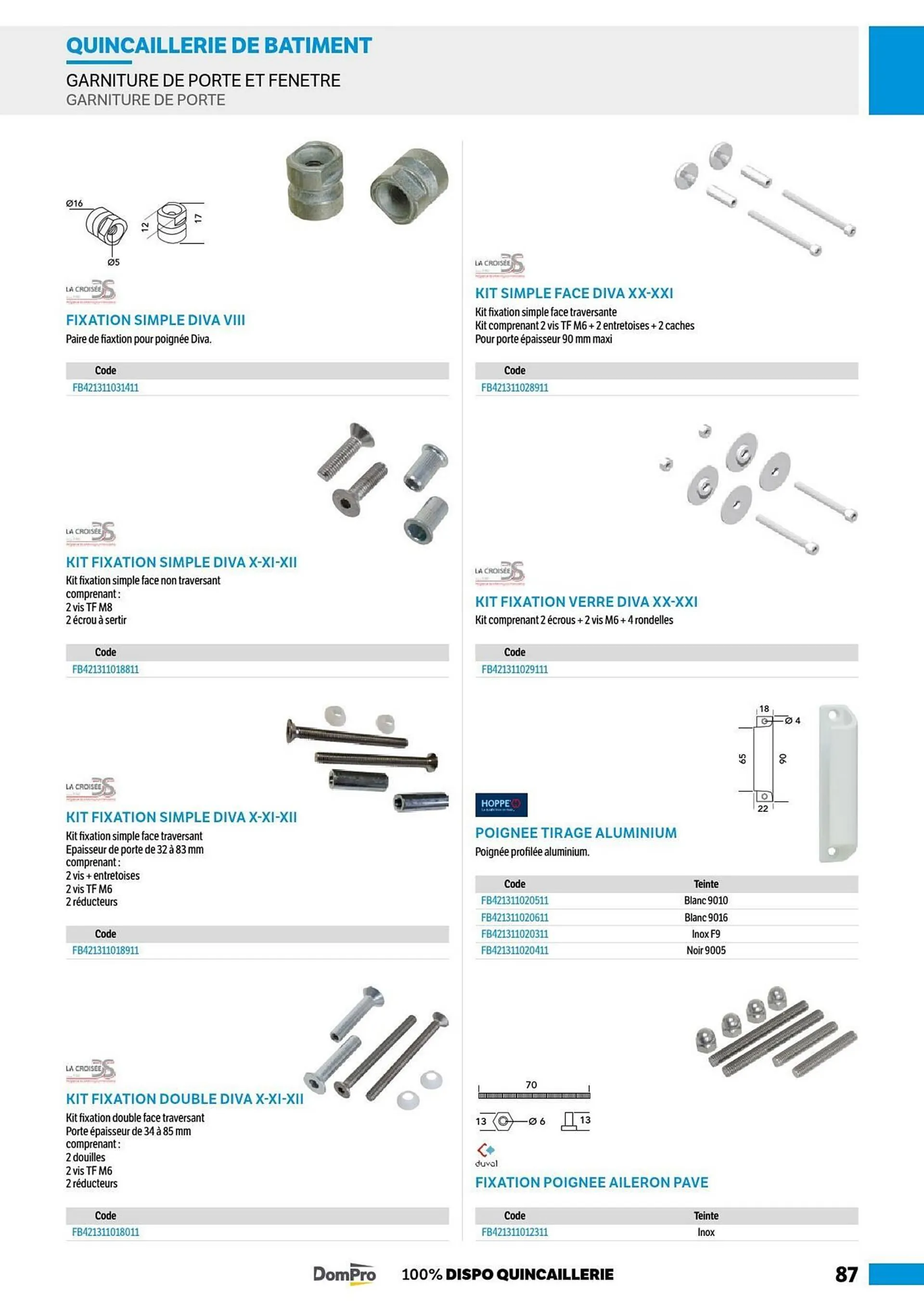 Catalogue DomPro du 8 juillet au 4 janvier 2025 - Catalogue page 87