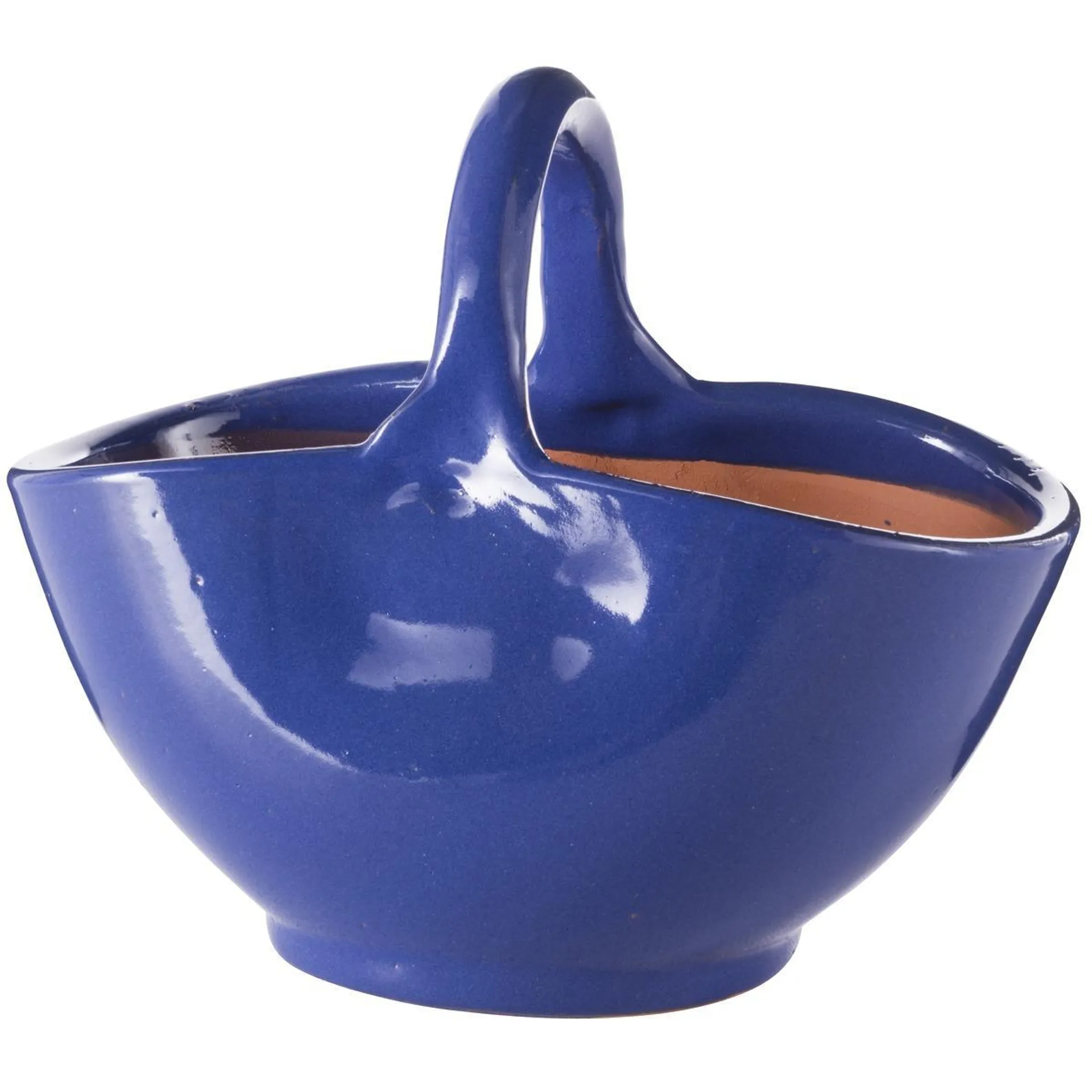 Pot en émaille - 35 x H 28 cm - bleu