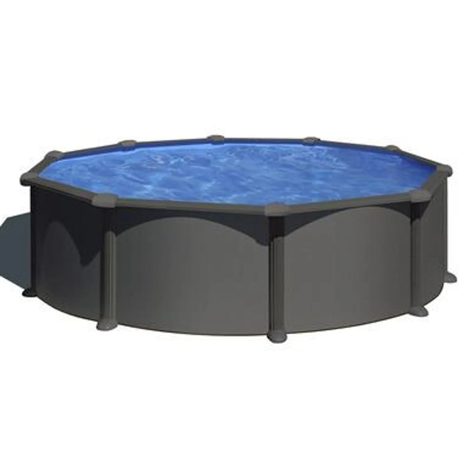 Piscine Acier Gris anthracite 480x132cm Filtre à sable