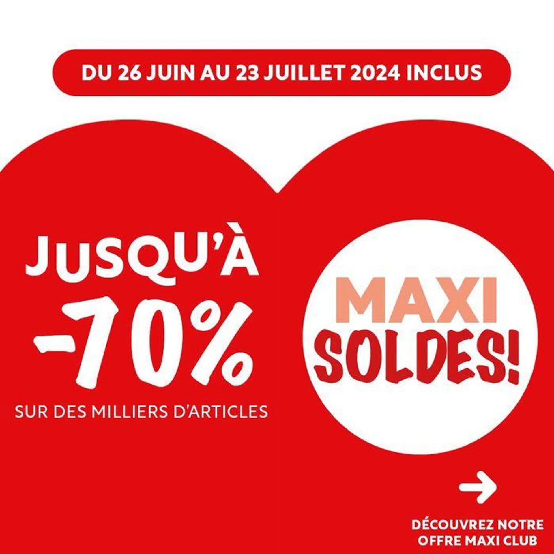 C’est les SOLDES dans tous nos magasins #maxibazar & en ligne !  - 1