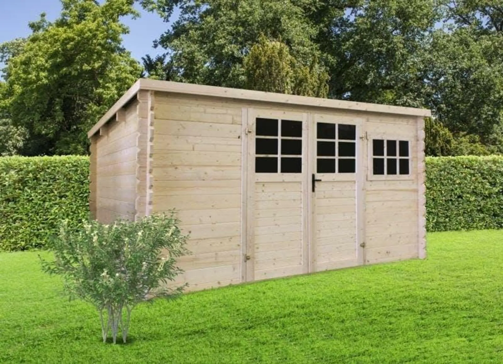 Solid Chalet De Jardin Iinita Bois 34mm 11.56m²