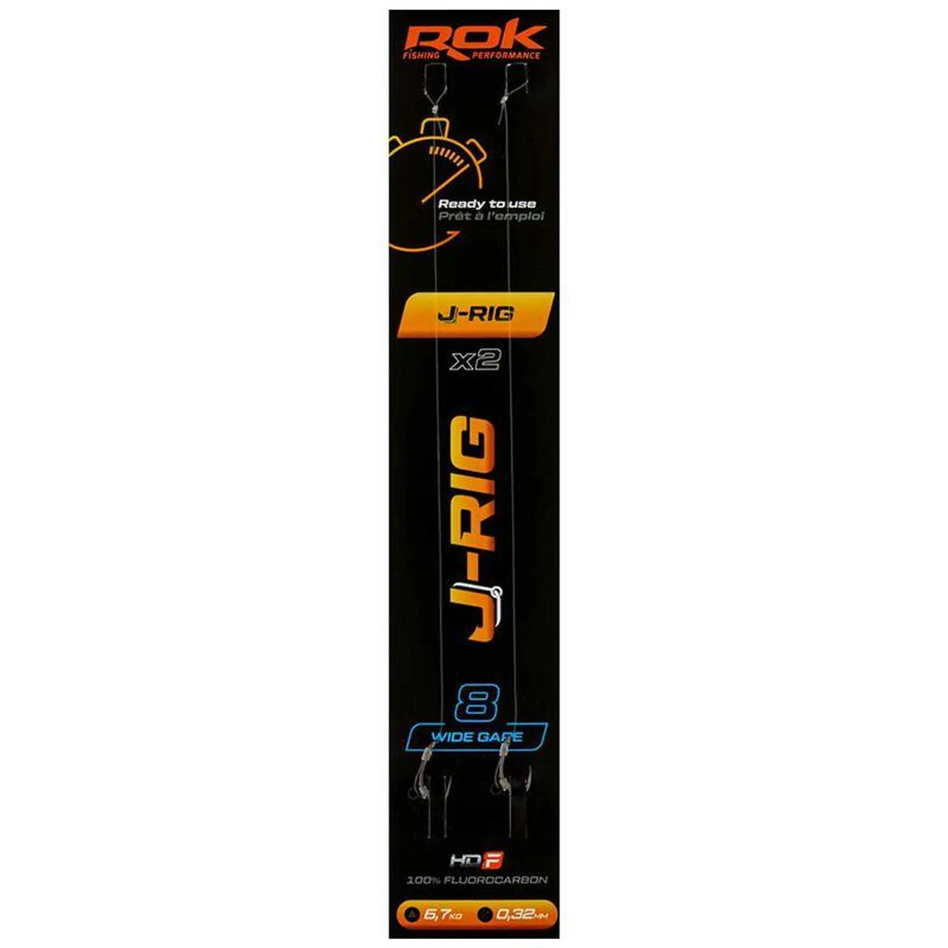 Bas de ligne Rok J-Rig Wide Gape x2