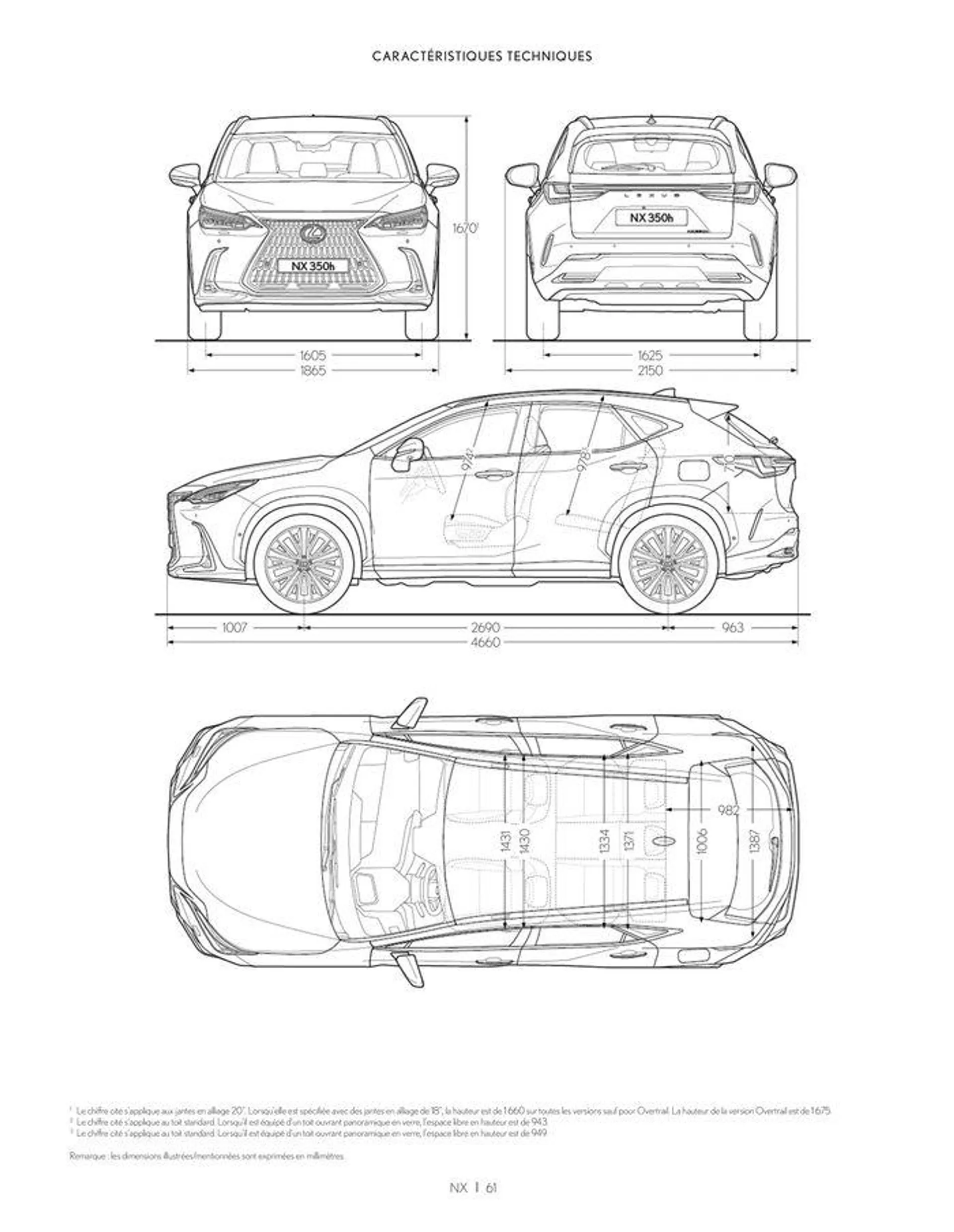 Lexus NX 350h HYBRIDE NX 450h+ HYBRIDE RECHARGEABLE - 61