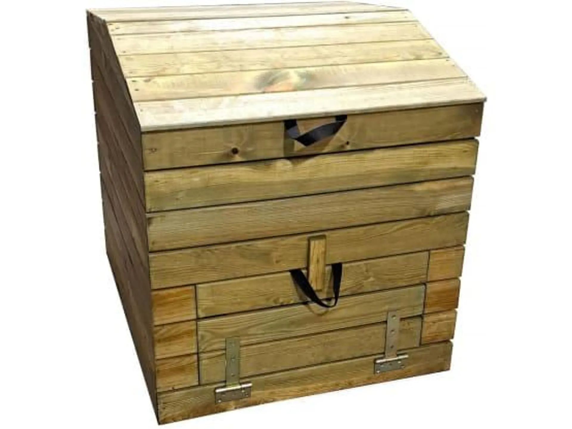 Composteur En Bois 500l "douglas" 80 X 80 X 85 Cm -habitat Et Jardin