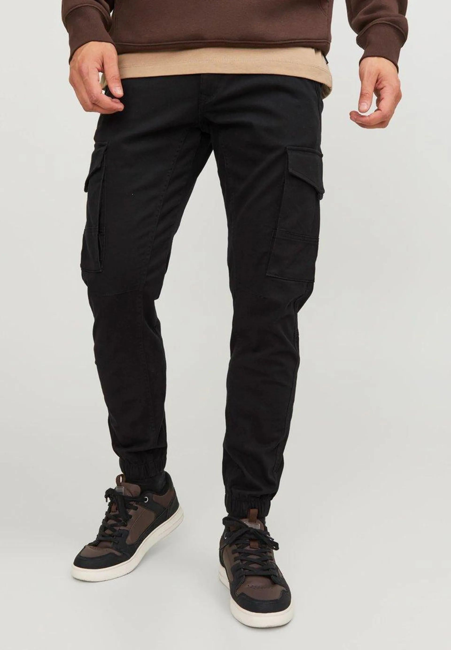 JPSTPAUL JJFLAKE - Pantalon cargo - black