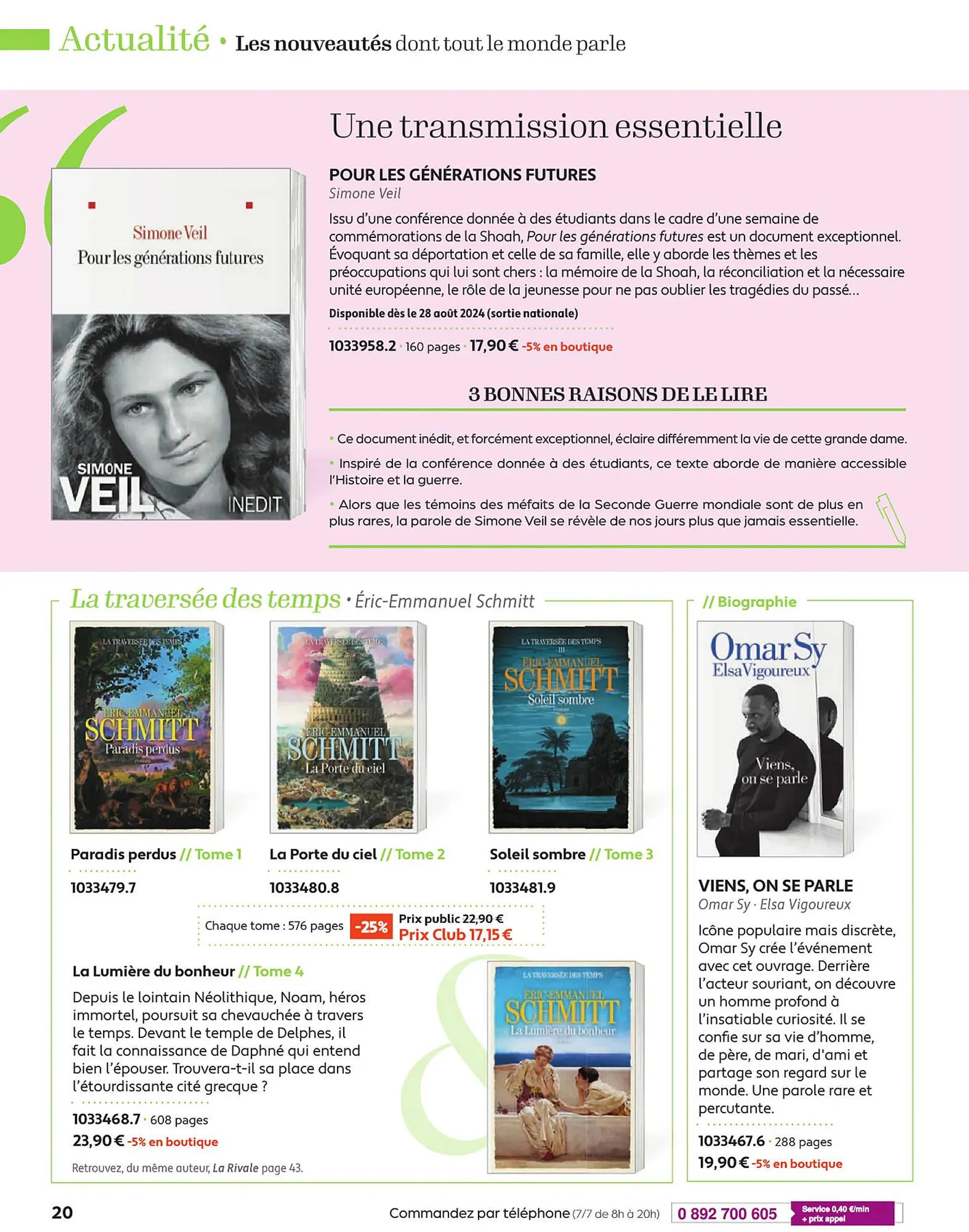 Catalogue France Loisirs du 1 septembre au 31 octobre 2024 - Catalogue page 20