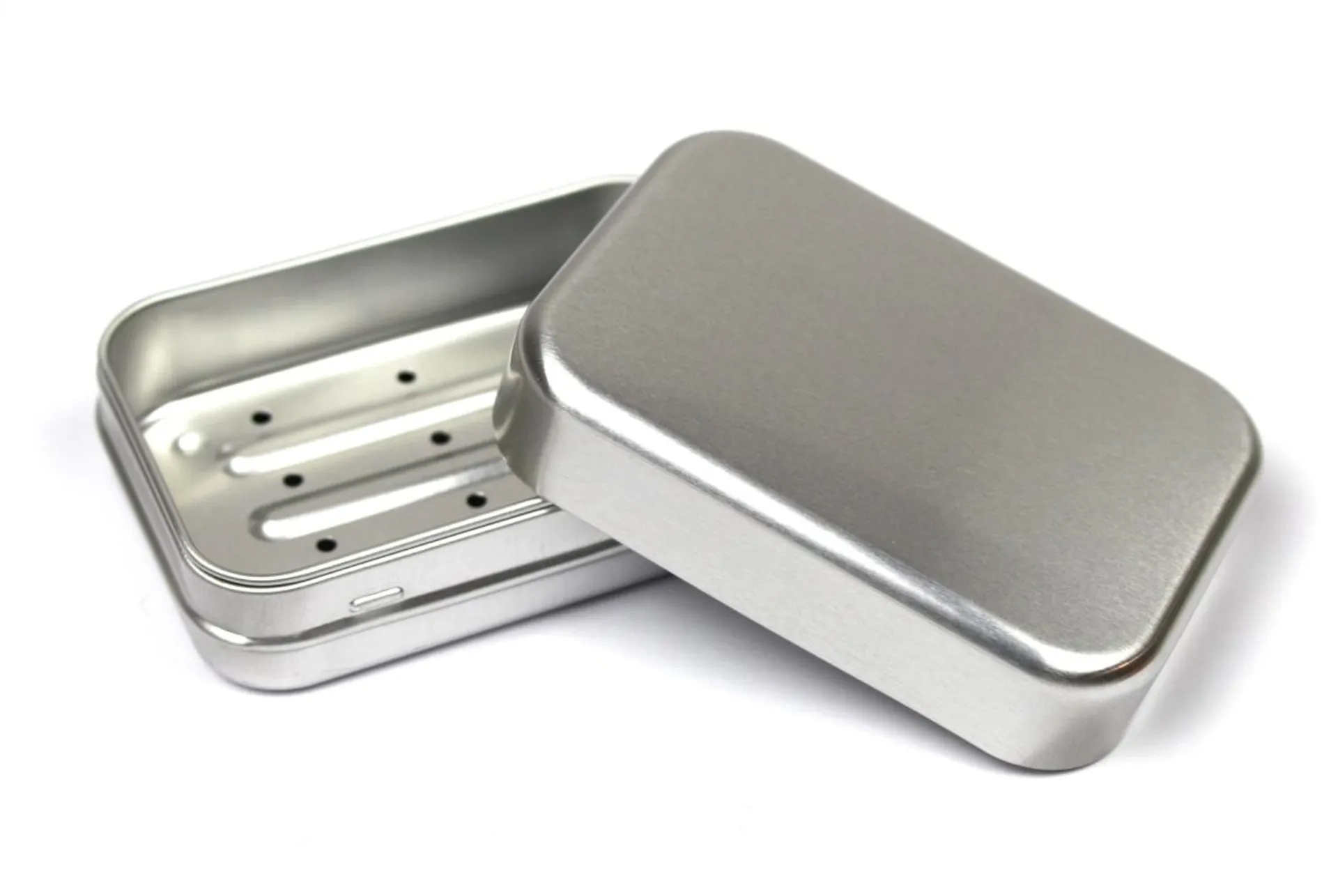 Boîte à savon en aluminium recyclable