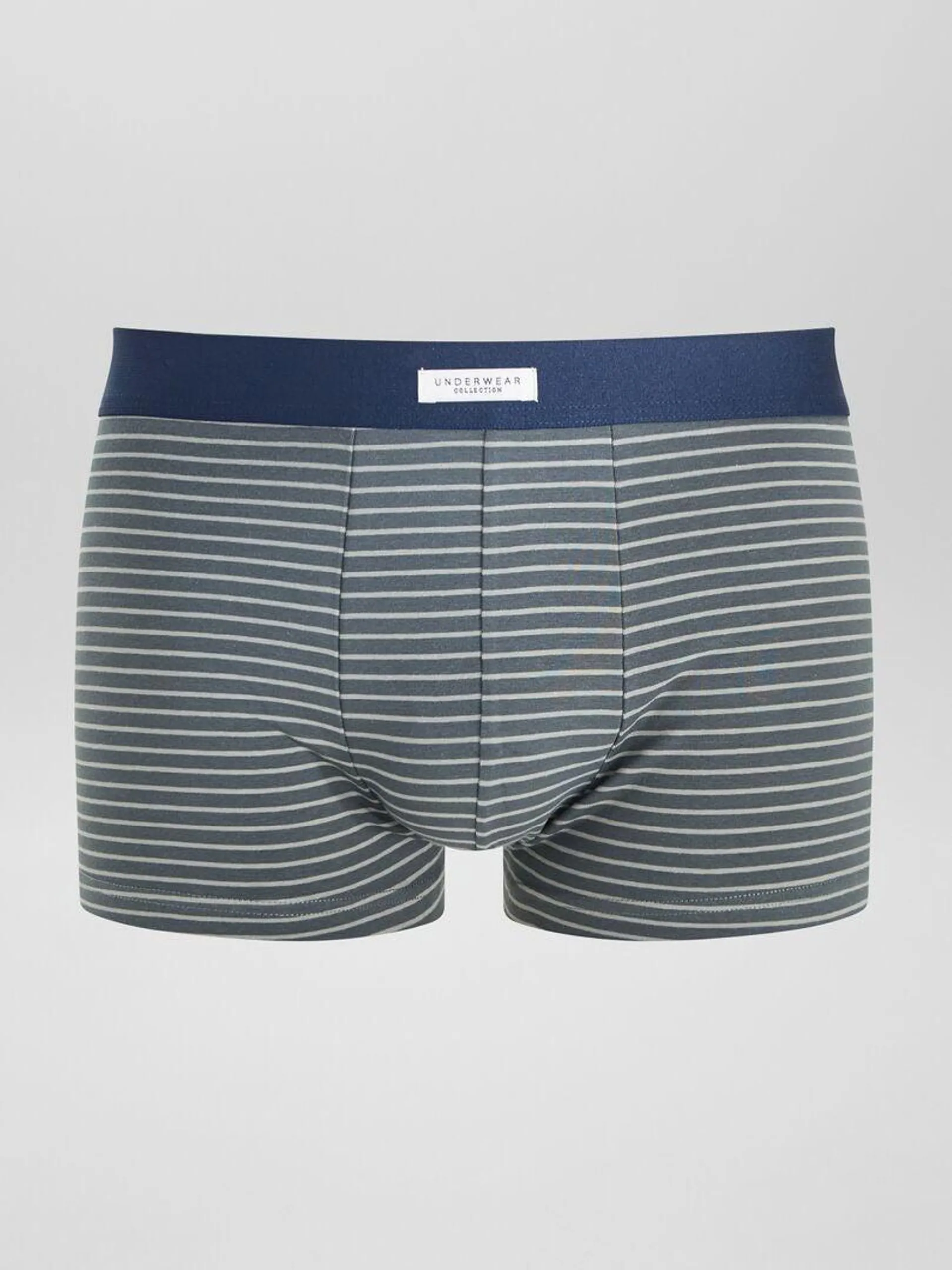 Lot 3 boxers stretch - Gris/vert/blanc