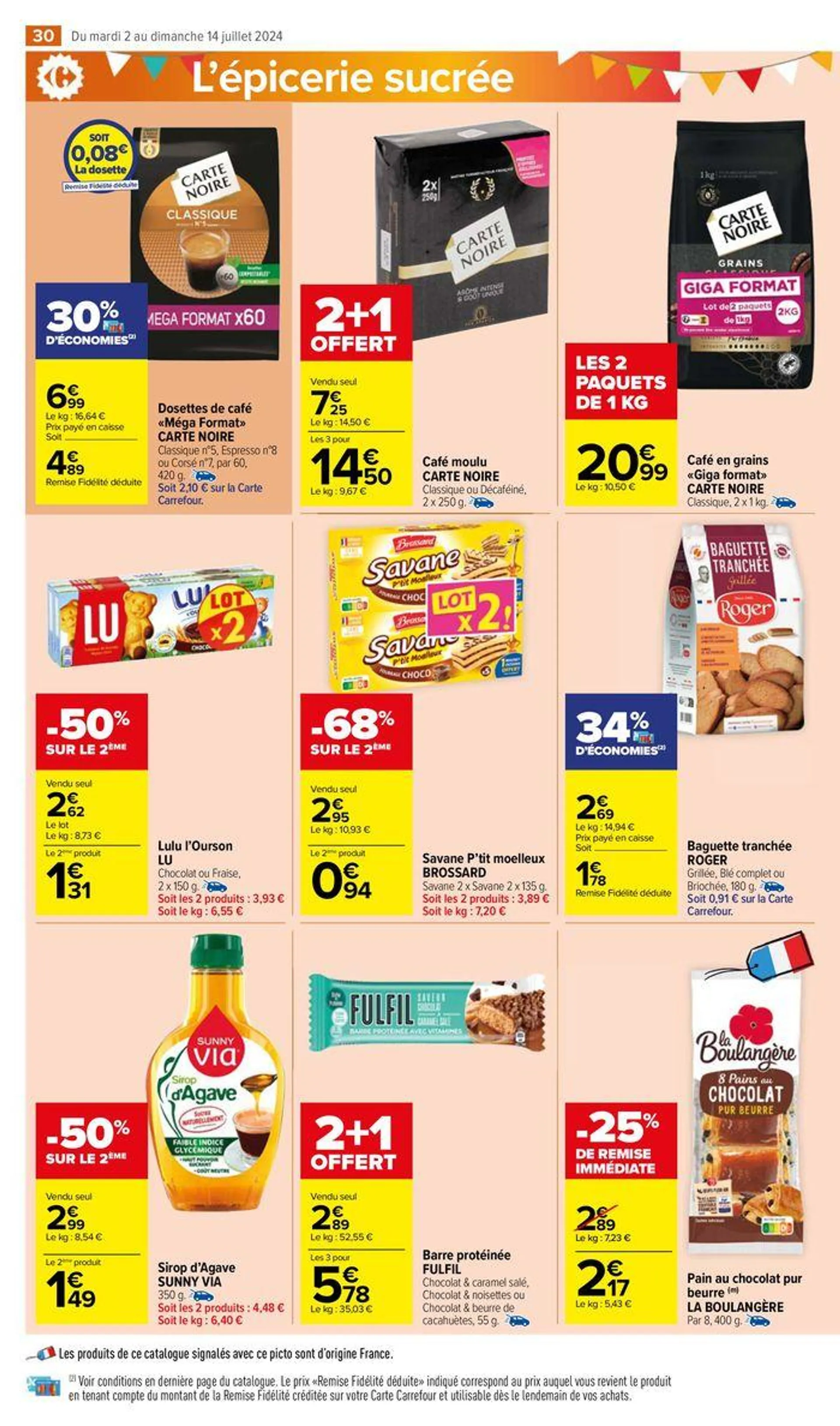 -50% sur le deuxième du 2 juillet au 14 juillet 2024 - Catalogue page 34