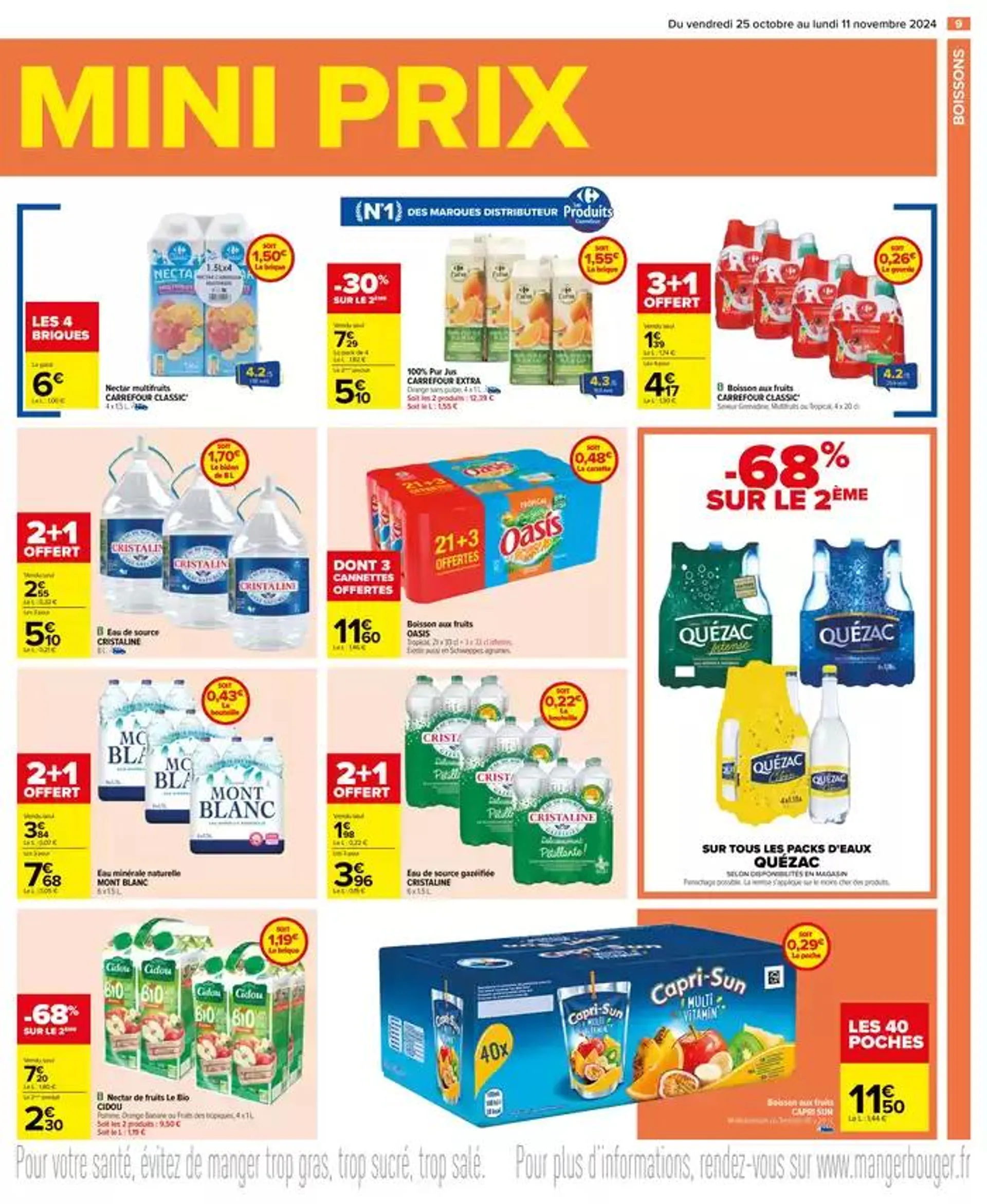 MAXI FORMAT MINI PRIX du 25 octobre au 11 novembre 2024 - Catalogue page 9