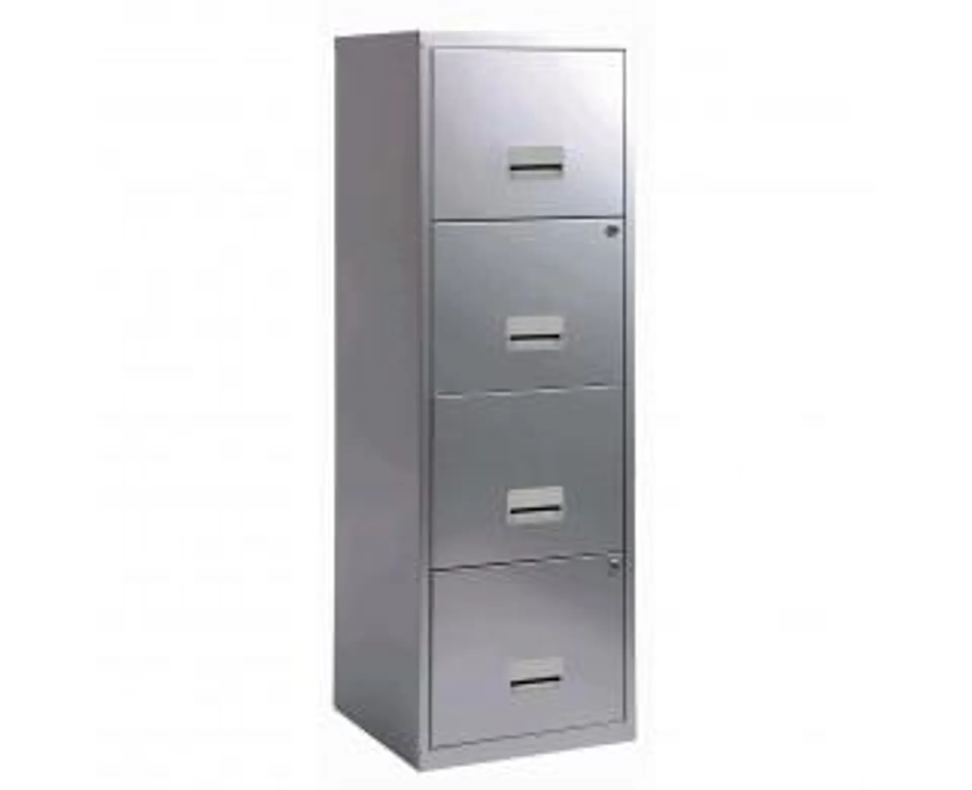 Maxi casier 4 tiroirs pour dossiers suspendus coloris aluminium