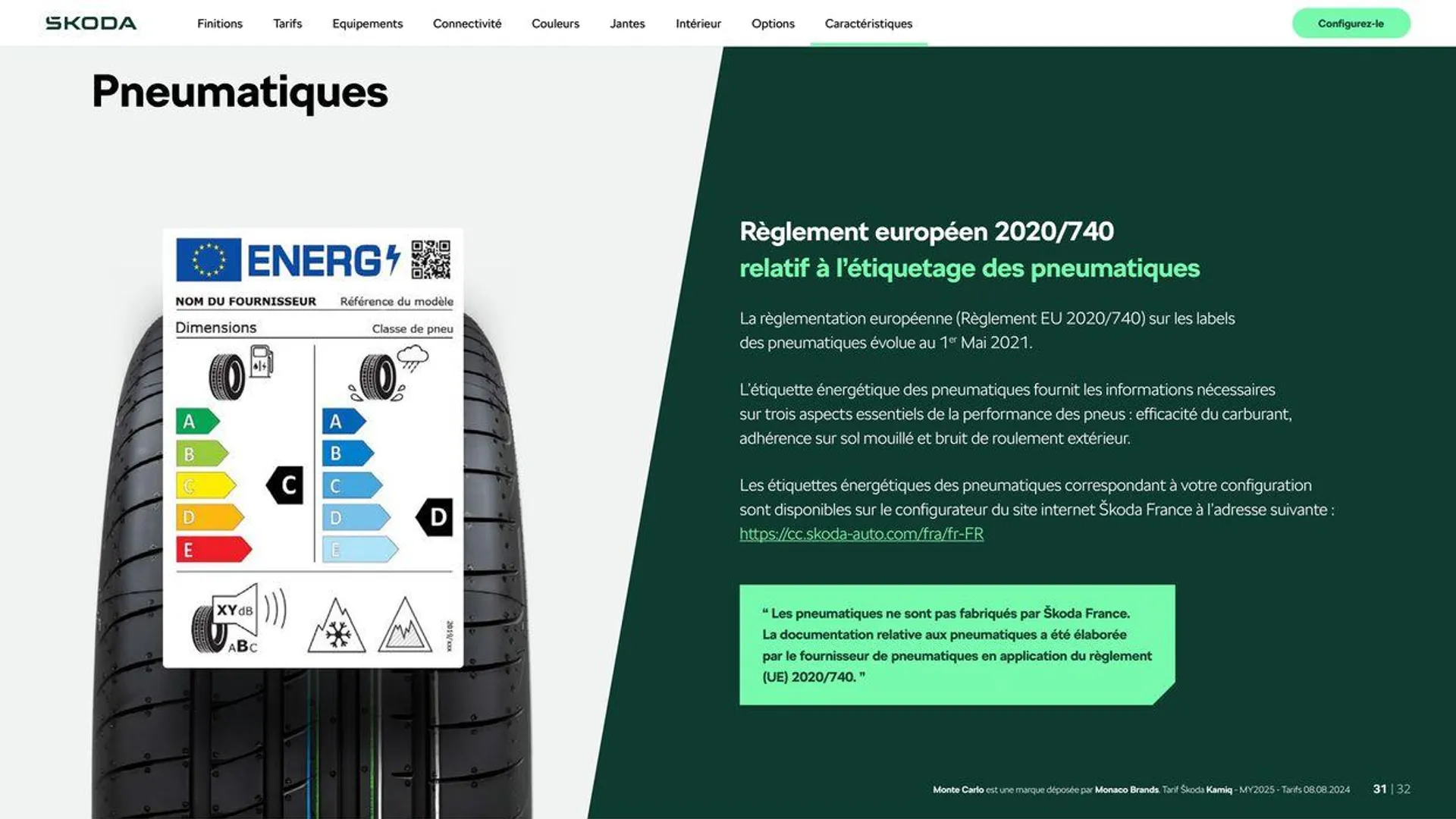 Nouveau Kamiq Selection 1.0 TSI 95ch BVM5 du 22 août au 28 février 2025 - Catalogue page 31