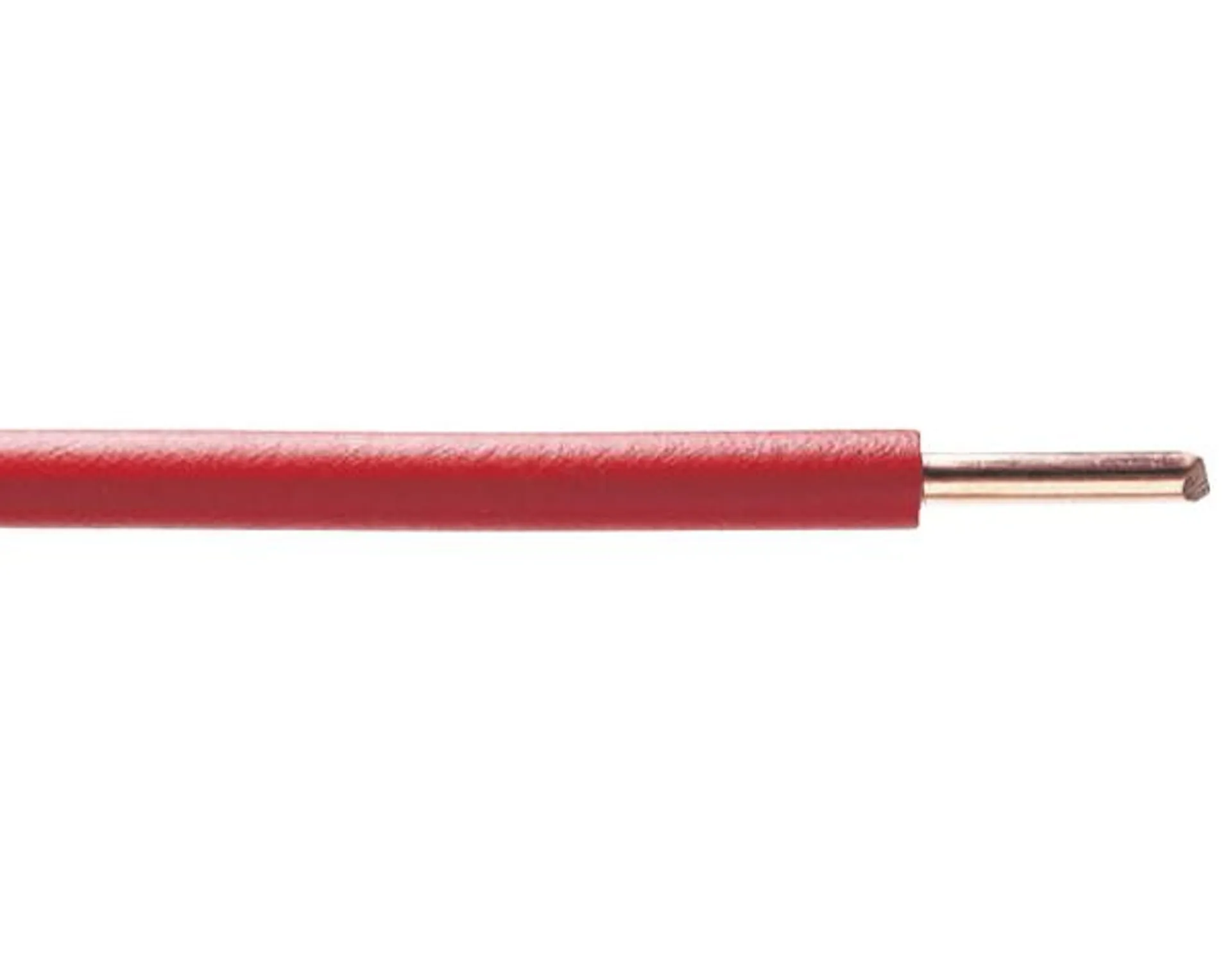 Fil électrique H07VU 2,5 mm² rouge en couronne - 100 m