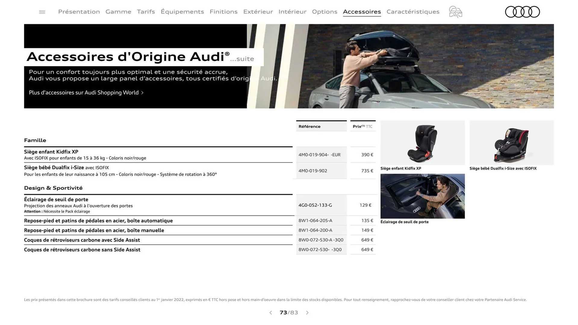 Catalogue Audi du 8 août au 8 août 2024 - Catalogue page 73