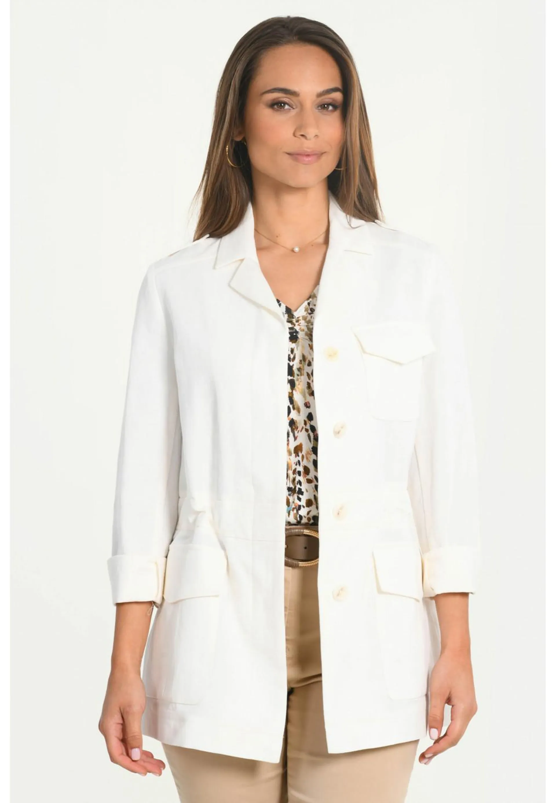 OTHELIE - VESTE COUPE DROITE - BLANC