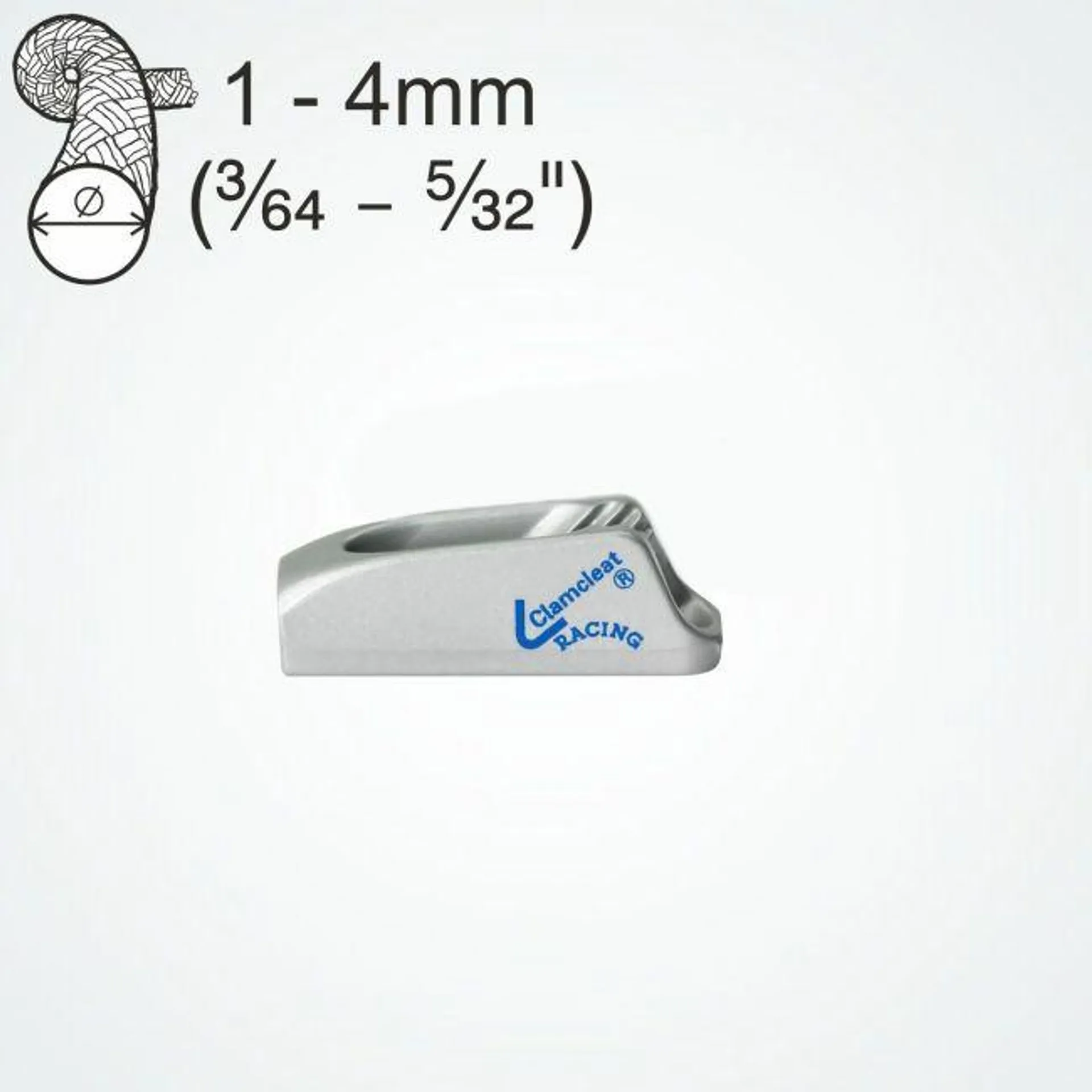 TAQUET CLAMCLEAT CL268 ALU - CORDAGE Ø1-4 MM