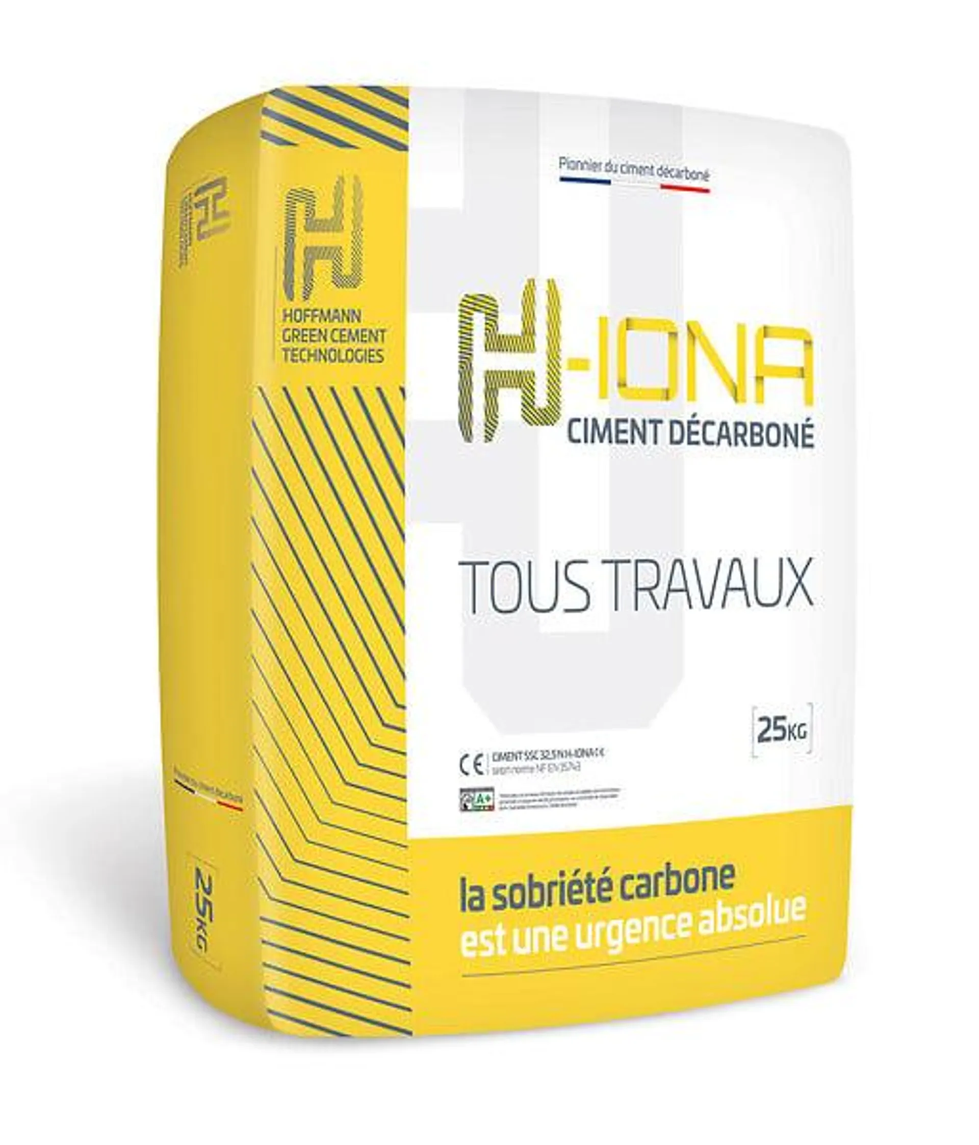 Ciment H-IONA blanc SSC 32,5 - Décarboné - Sac de 25kg