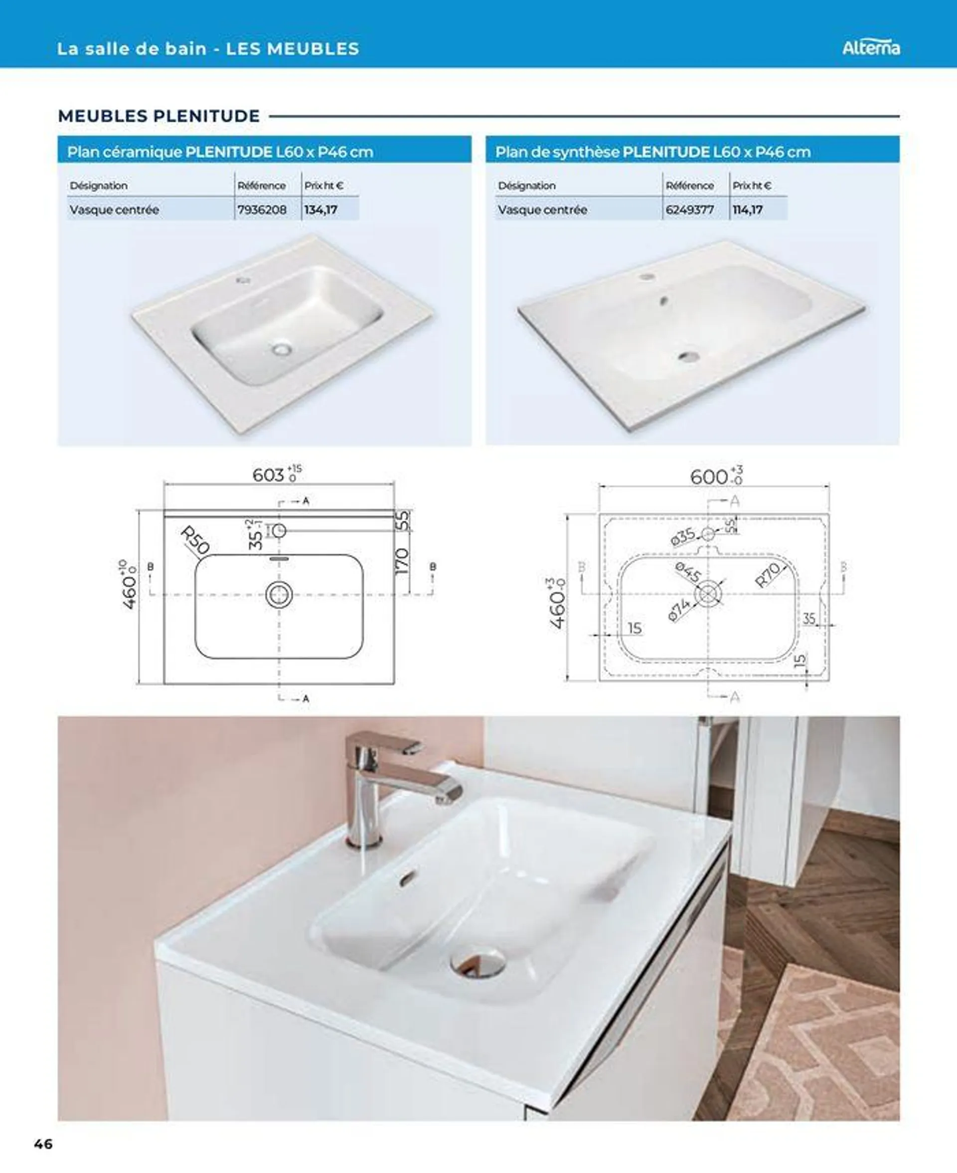 La salle de bain en toute sérénité du 17 janvier au 31 août 2024 - Catalogue page 46