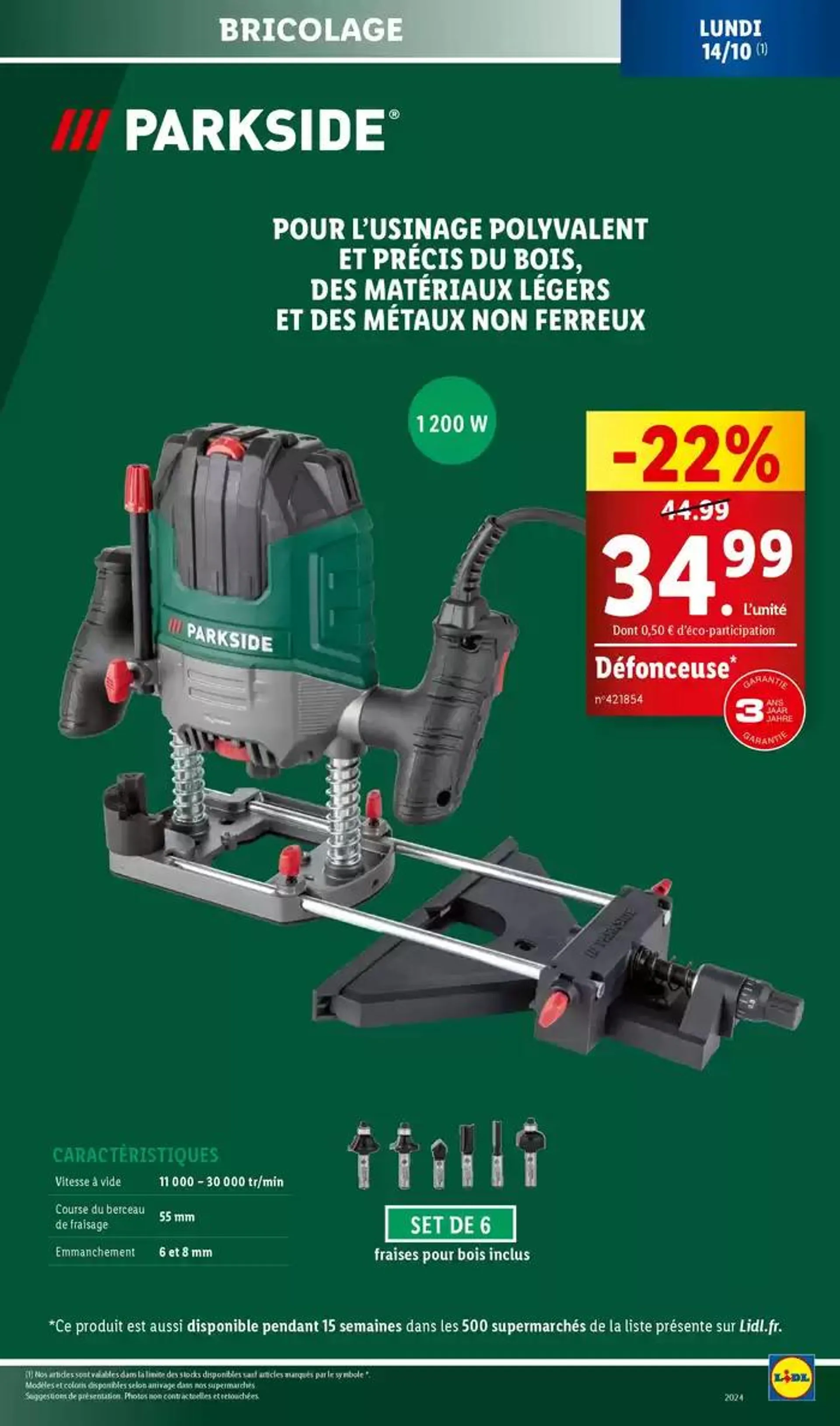 Bénéficiez de réductions sur nos articles mode, bricolage ou loisir cette semaine chez Lidl du 14 octobre au 17 octobre 2024 - Catalogue page 5