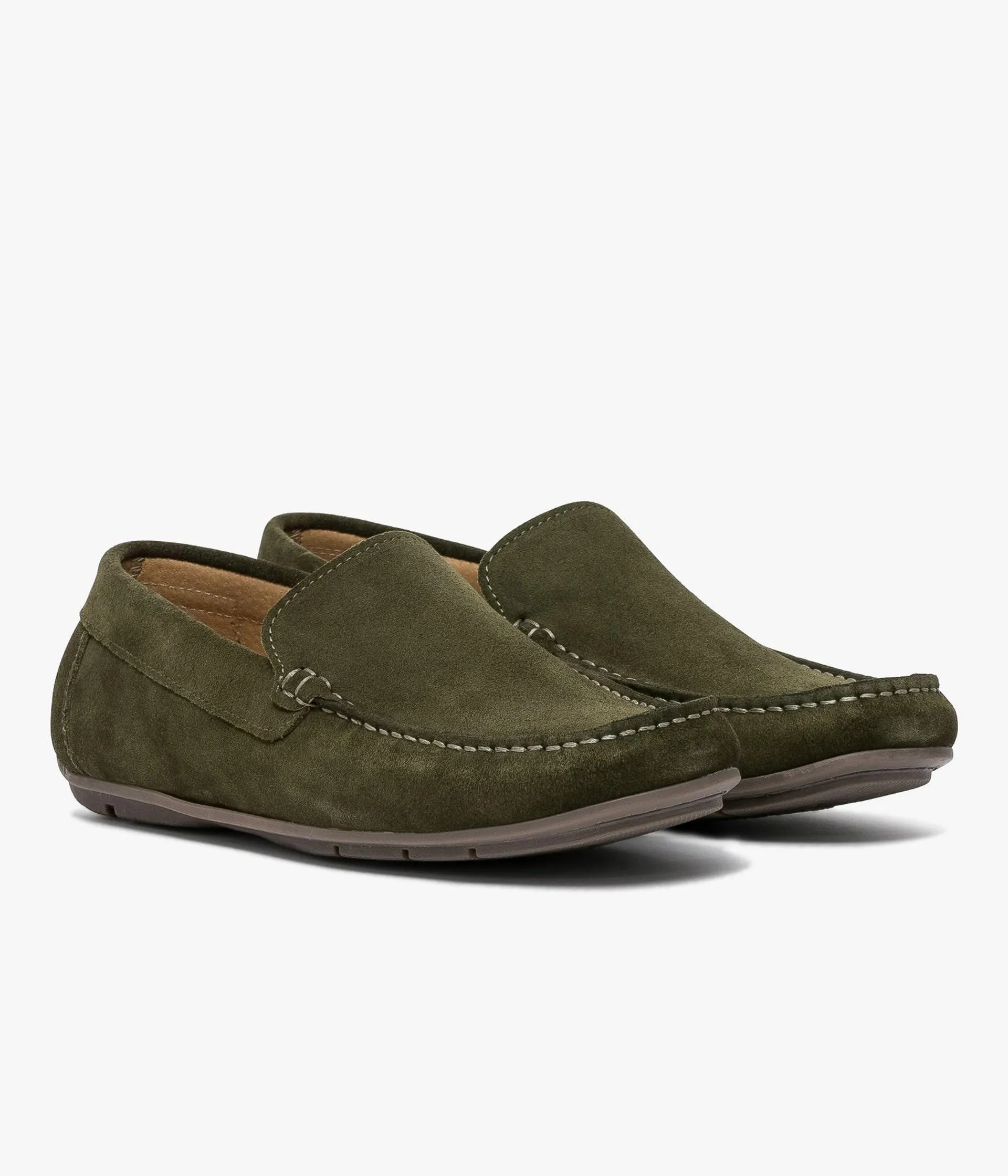 MOCASSIN SOLAL VERT OLIVE