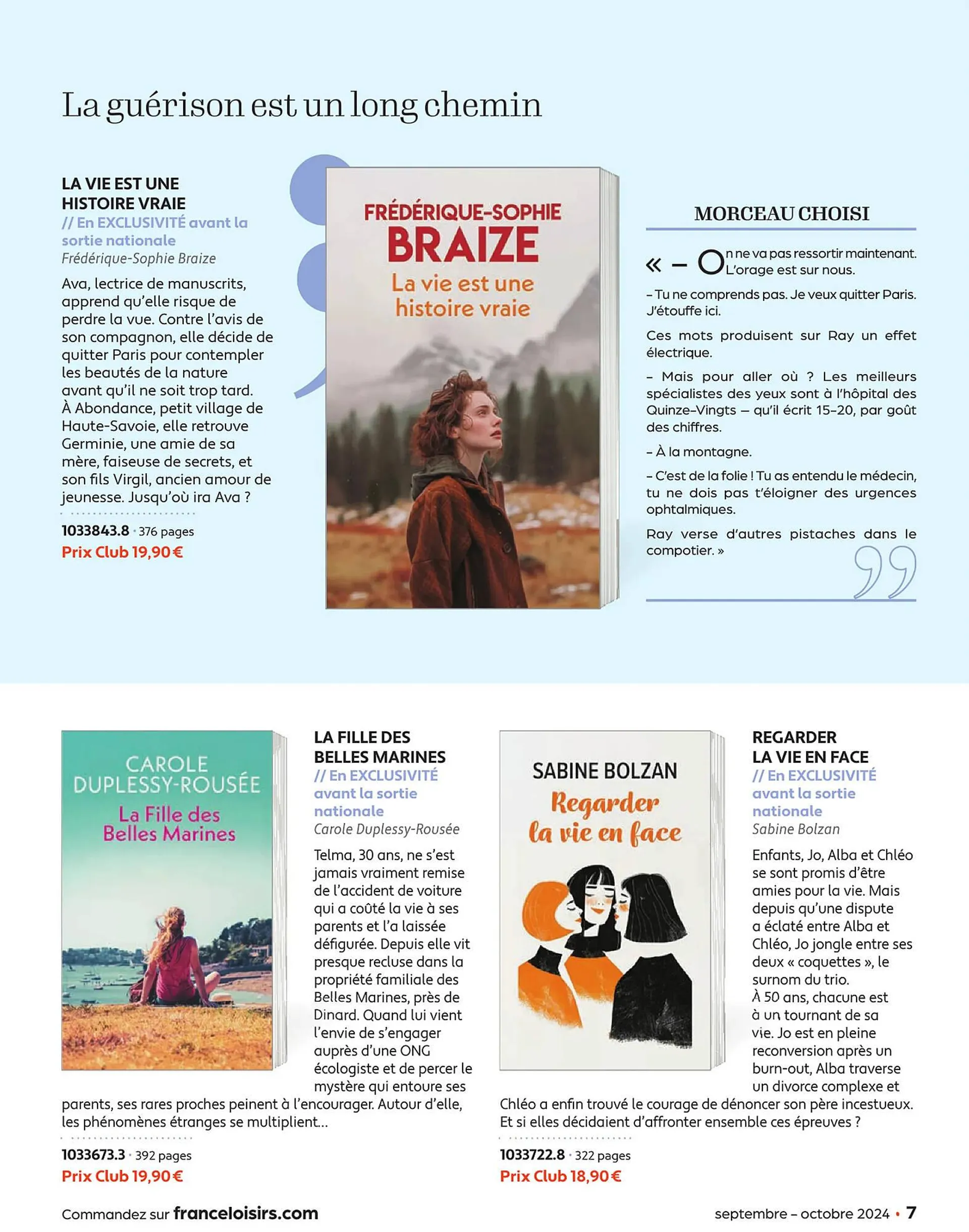 Catalogue France Loisirs du 1 septembre au 31 octobre 2024 - Catalogue page 7