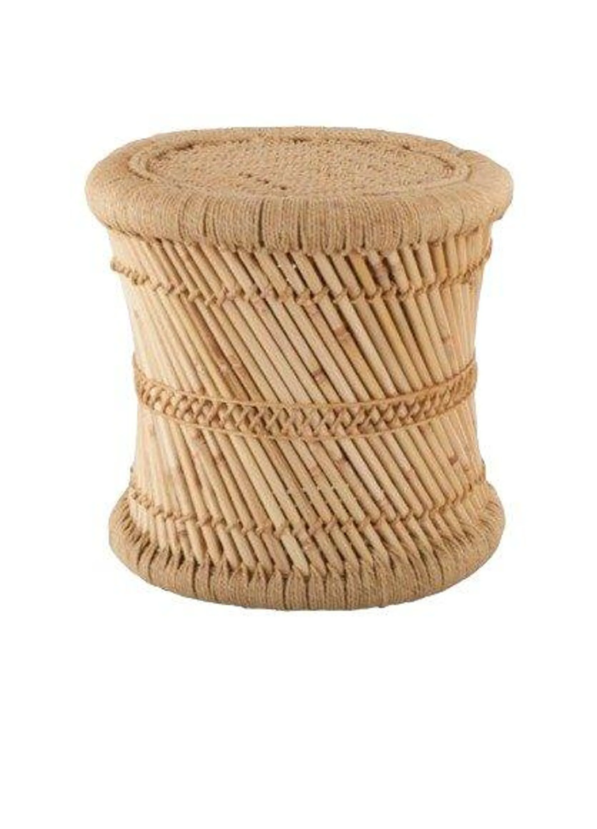 TABLE CAFE CORDE NATUREL D.37X37.8CM