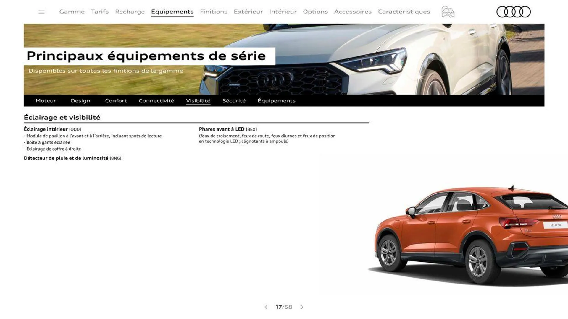 Audi Q3 Sportback du 20 août au 31 décembre 2024 - Catalogue page 17