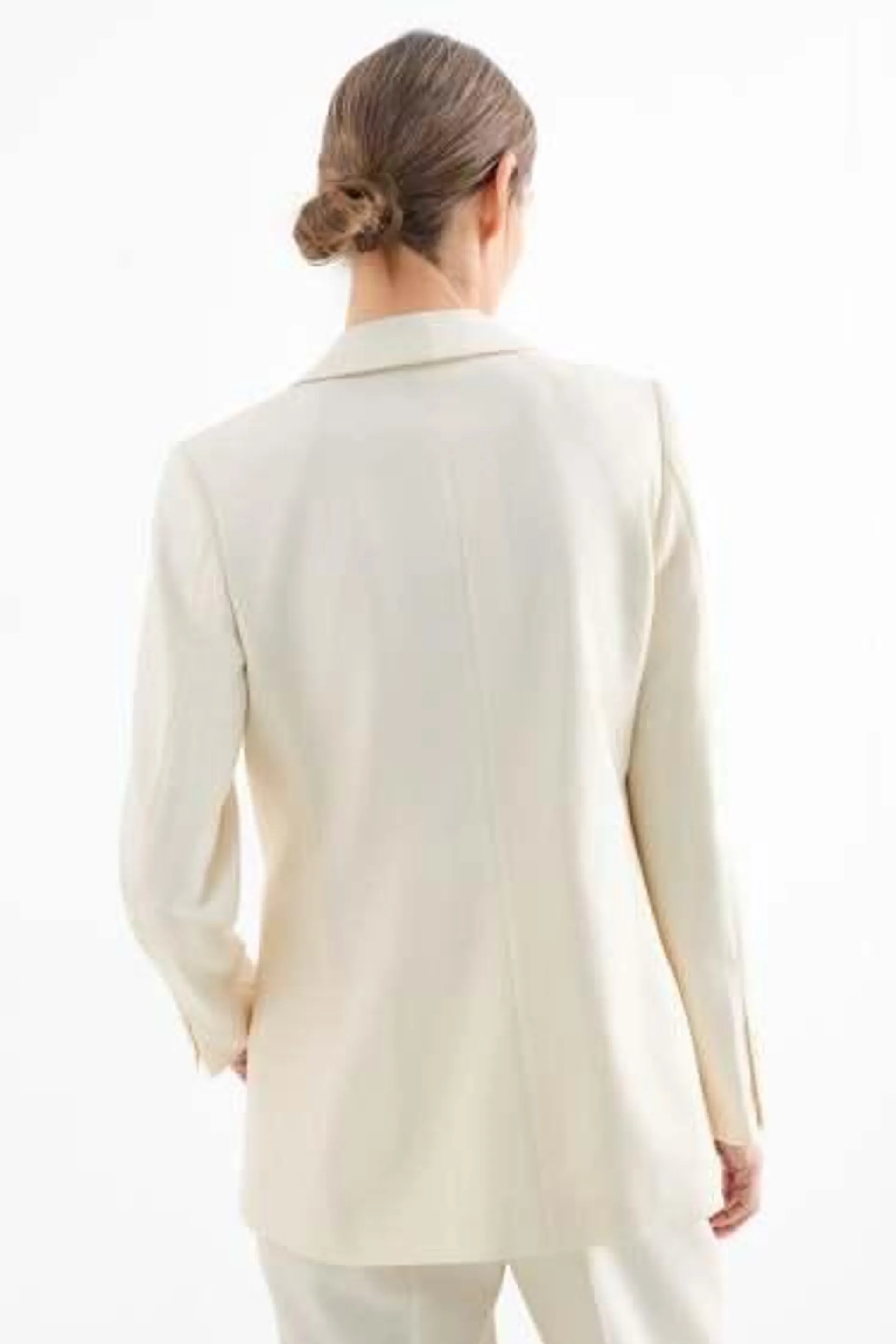Long blazer - regular fit - textured