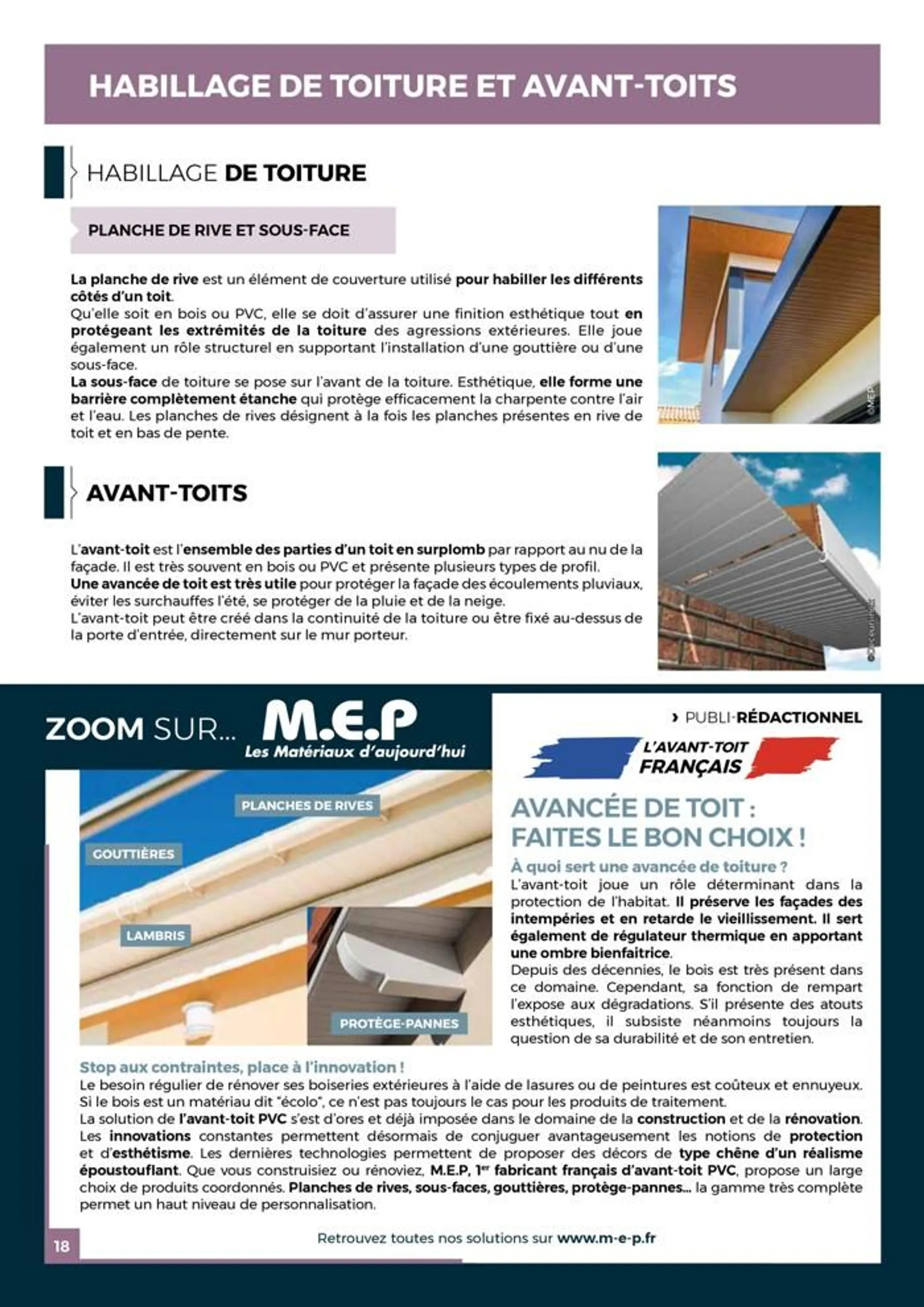 Guide Toiture du 19 juin au 31 janvier 2025 - Catalogue page 18