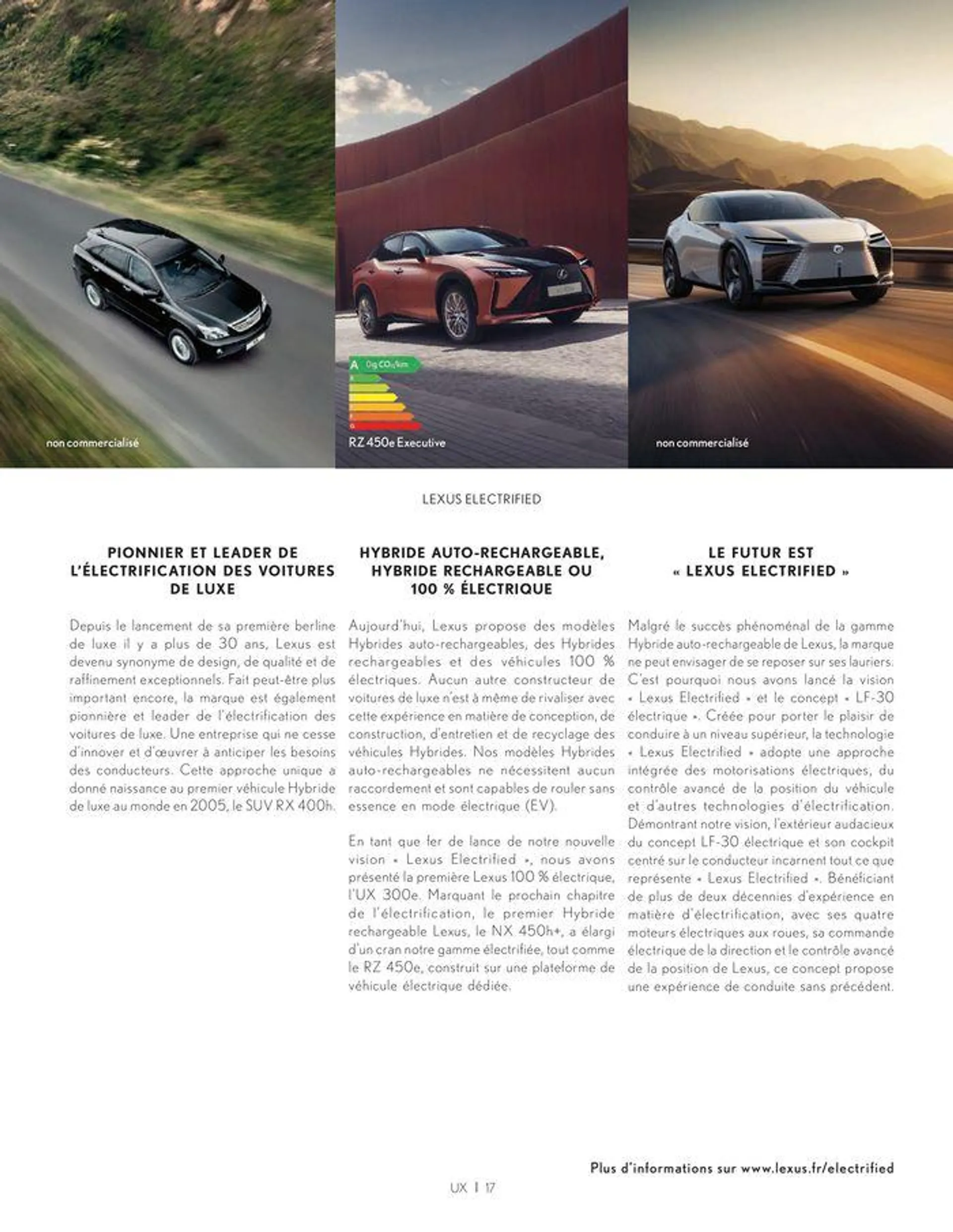 Lexus HYBRIDE AUTO-RECHARGEABLE du 24 juin au 28 février 2025 - Catalogue page 17